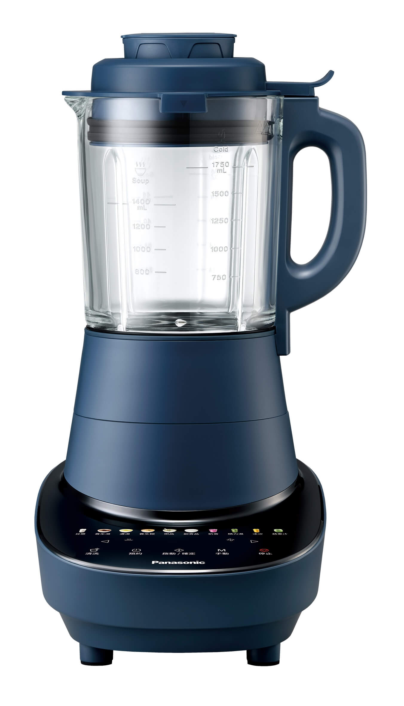 萬用調理機 MX-H2801：同樣具備一機多功能的特色，不僅能攪打冷熱飲，也具備智能烹調功能，能自動偵測食材份量，調整適合的料理時間。