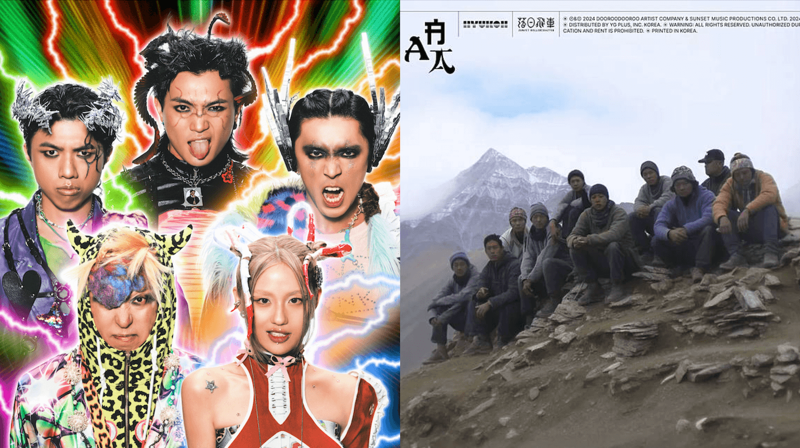 《美秀集團同名專輯》(左)、《AAA》（右）