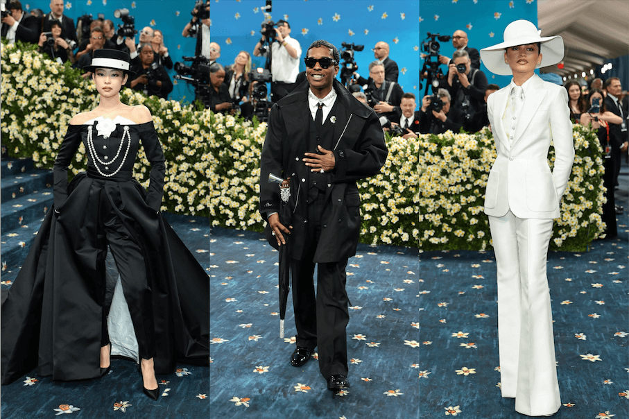 Jennie、A$AP Rocky、Zendaya in Met Gala