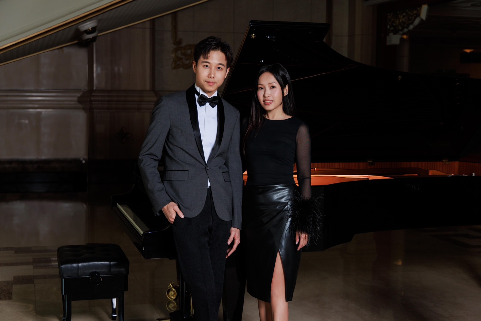 Steven Lin林易與STARFiSH Agent星予經紀創辦人June Yu于長君合影。