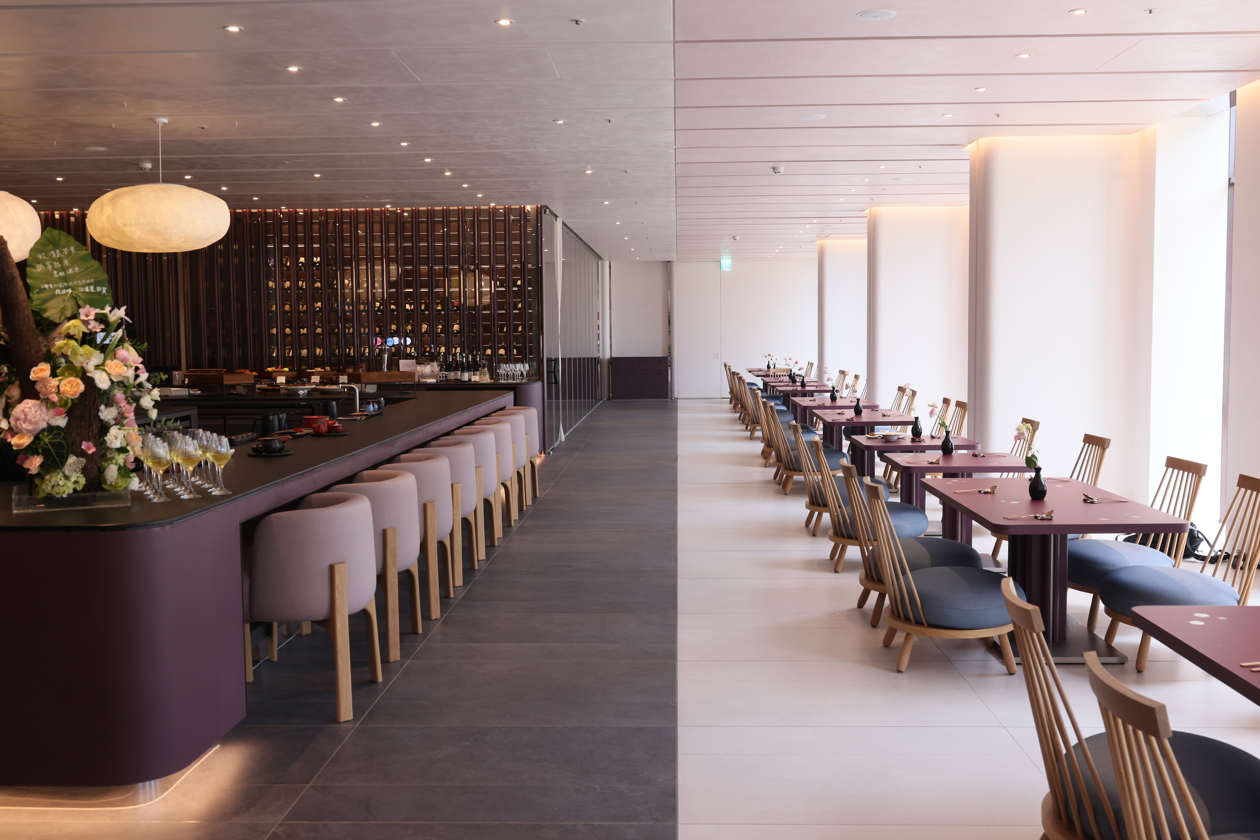 礁溪老爺酒店以日式和菓子的意象打造全新餐飲空間「茶寮清泉」。