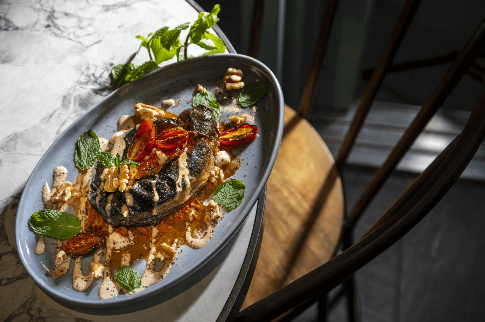 穆罕瑪拉烤茄子。（攝影／Thomas K.）