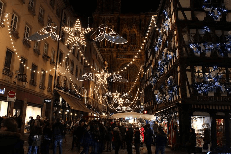 史特拉斯堡聖誕街景。圖片來源｜Flickr CC授權 Nathan Hadley
