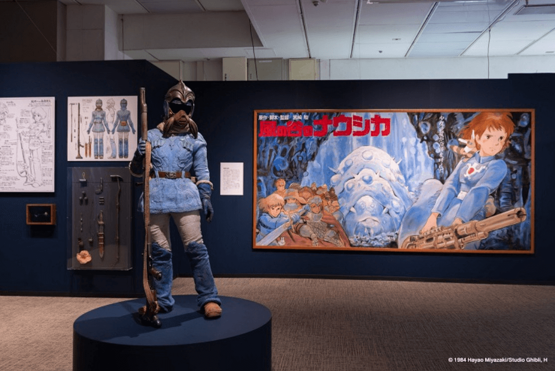 將會展出娜烏西卡在腐海中的經典裝束以及等比例還原的巨神兵。圖片來源｜聯合數位文創提供