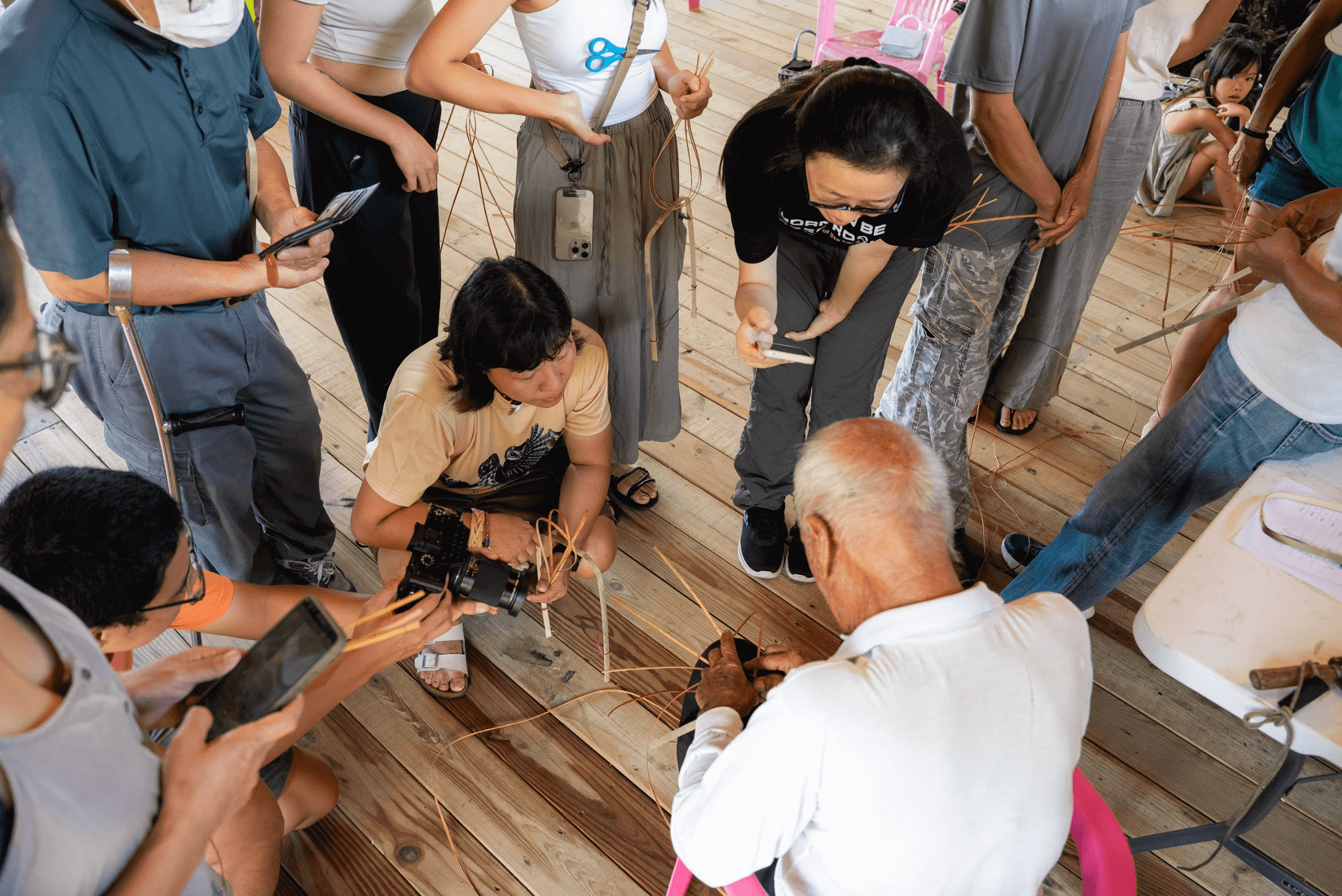 2024 年海洋教室，93歲耆老Nangoy教學。