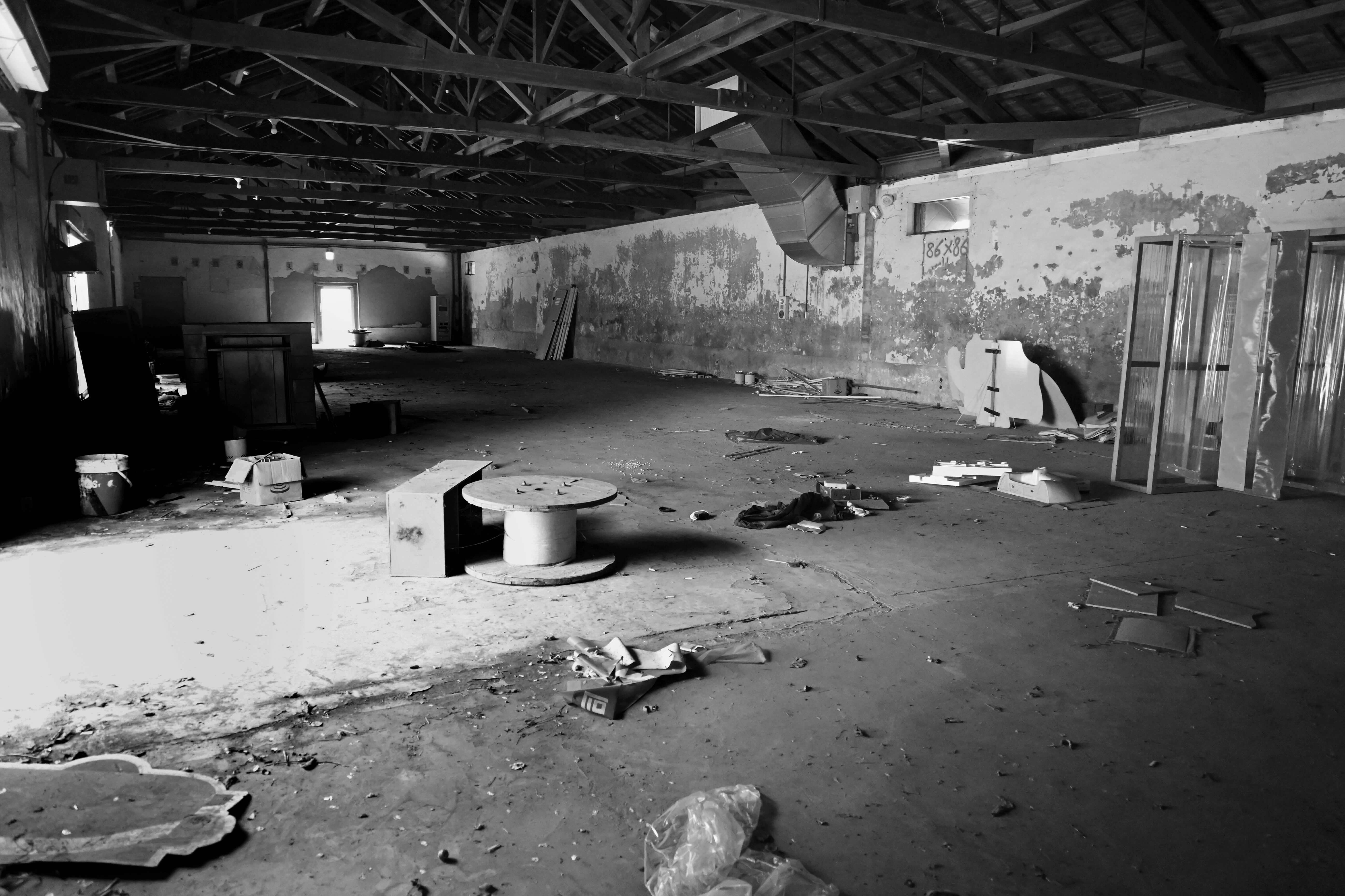 嘉義蒜頭糖廠蔗埕冰樂園內部。攝影／葉芝妤