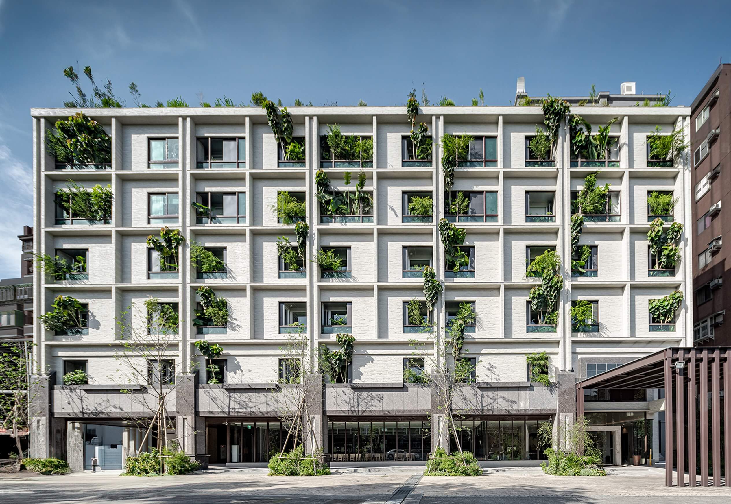 旅店建築外觀。圖片提供／冠翔泉旅