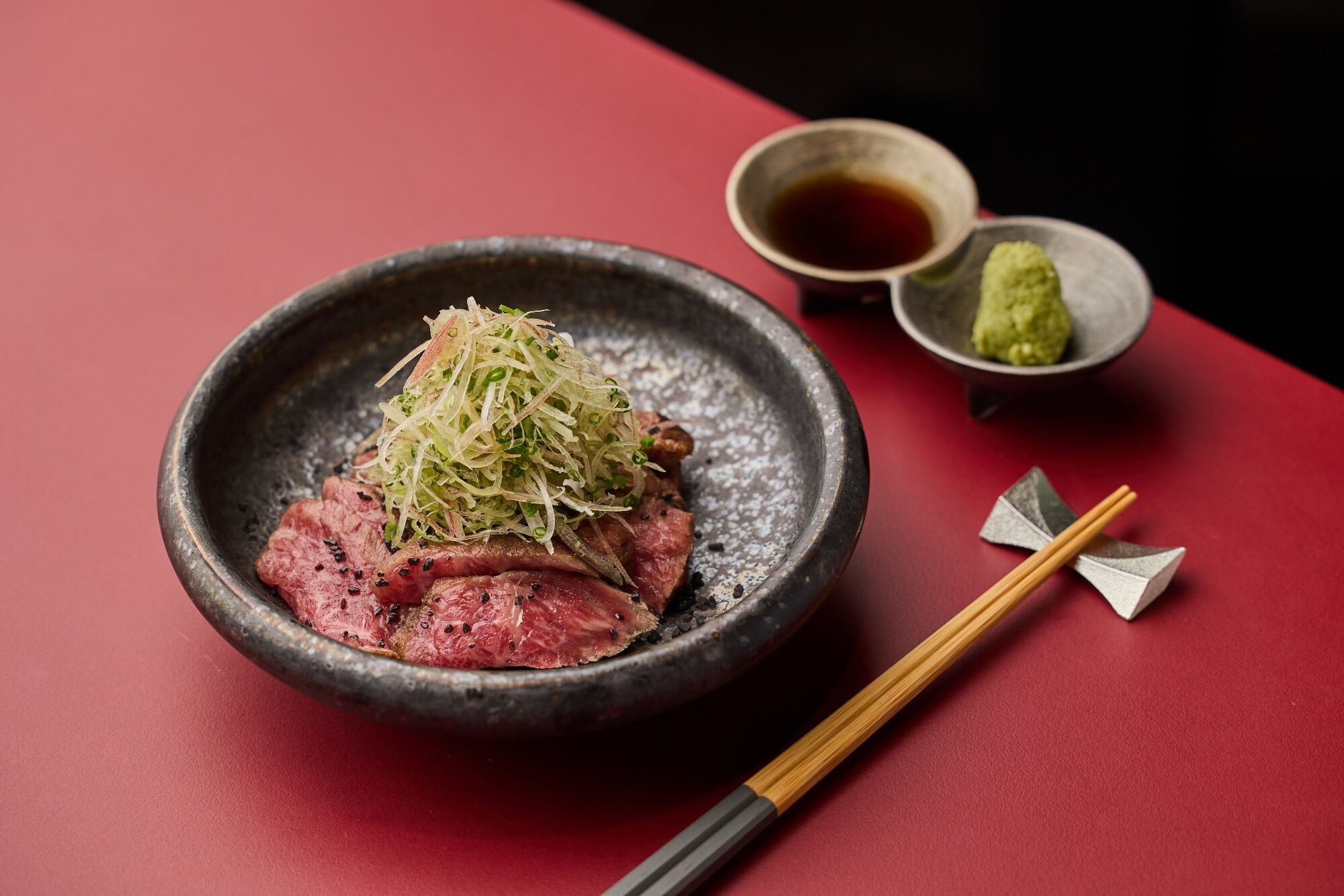 備長炭和牛刺身