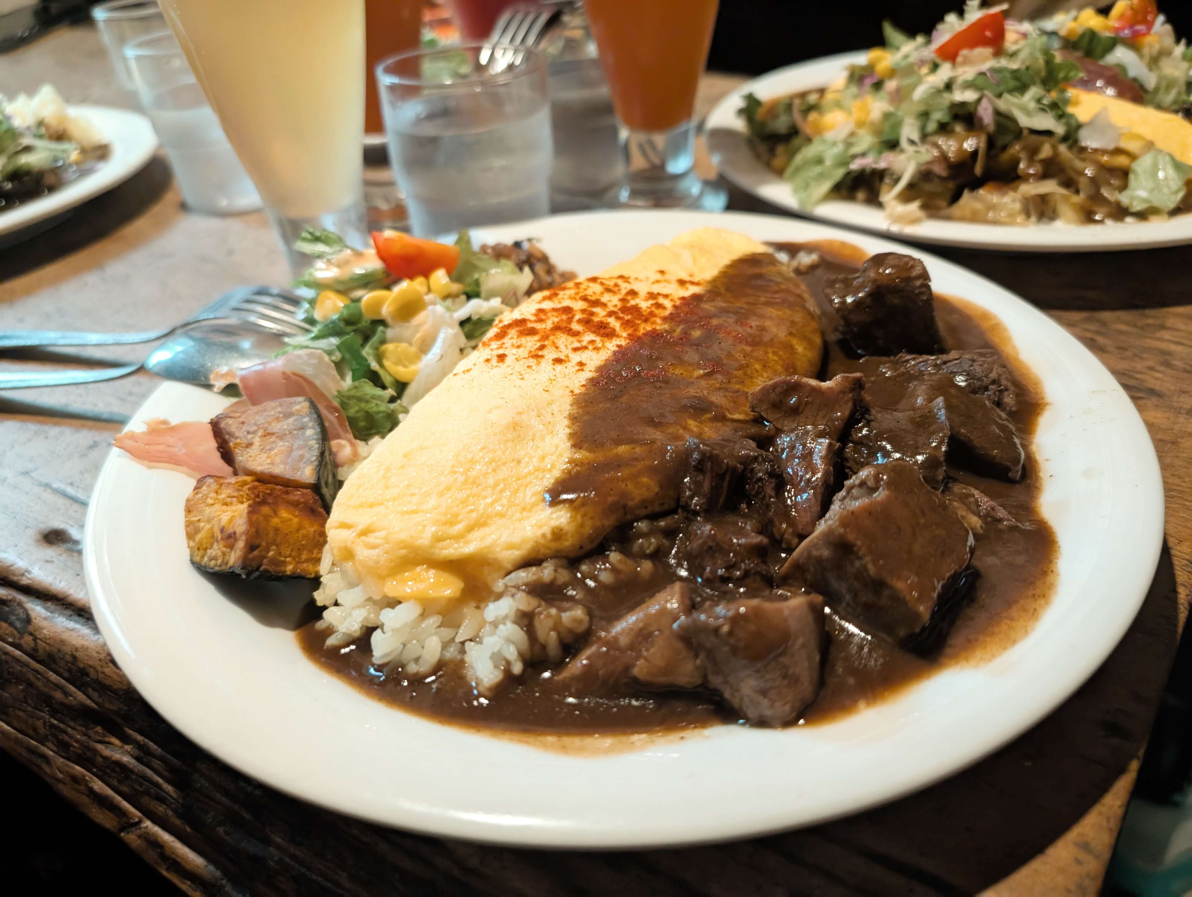 牛舌咖哩飯也是唯我獨尊的招牌之一。