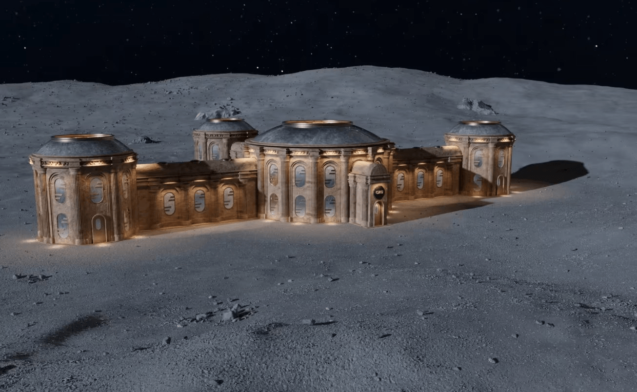 舊金山新創公司GRU Space發布計畫打造首座月球飯店。