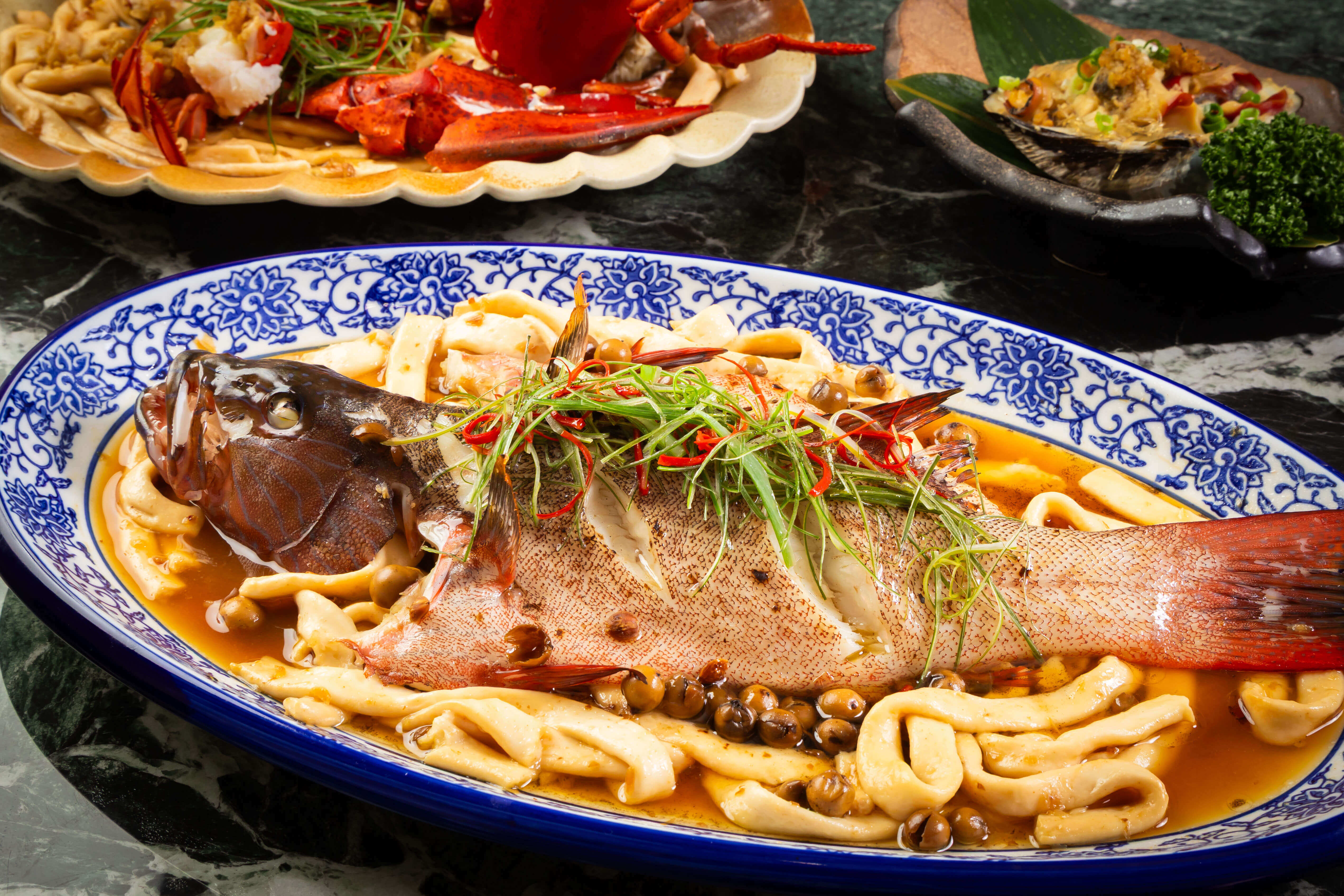 酒家菜 破布子蒸時令魚