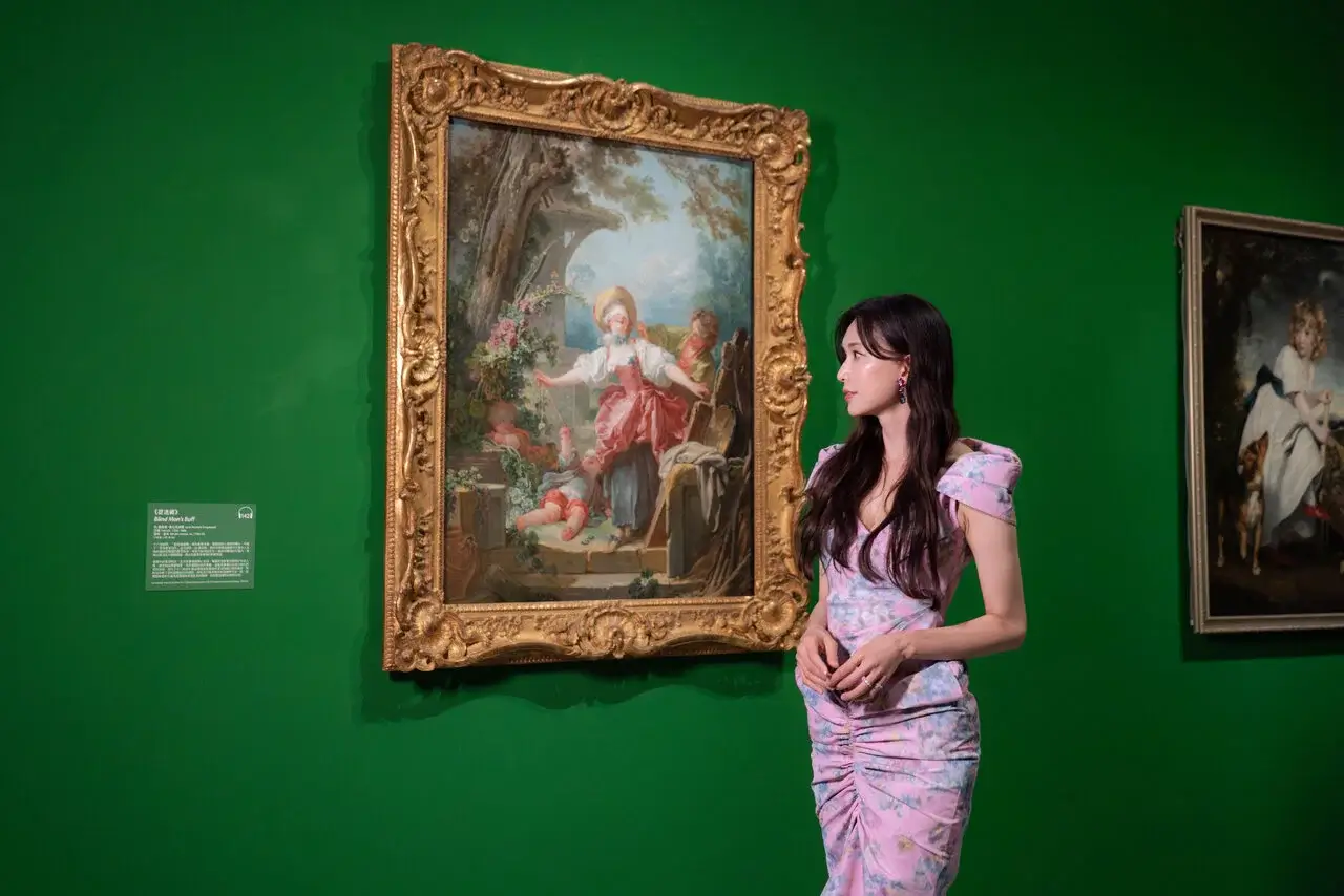 林志玲 擔任展覽代言人，以溫暖細膩的聲音陪伴觀眾欣賞每一件經典作品。 圖文／富邦美術館、時藝多媒體提供