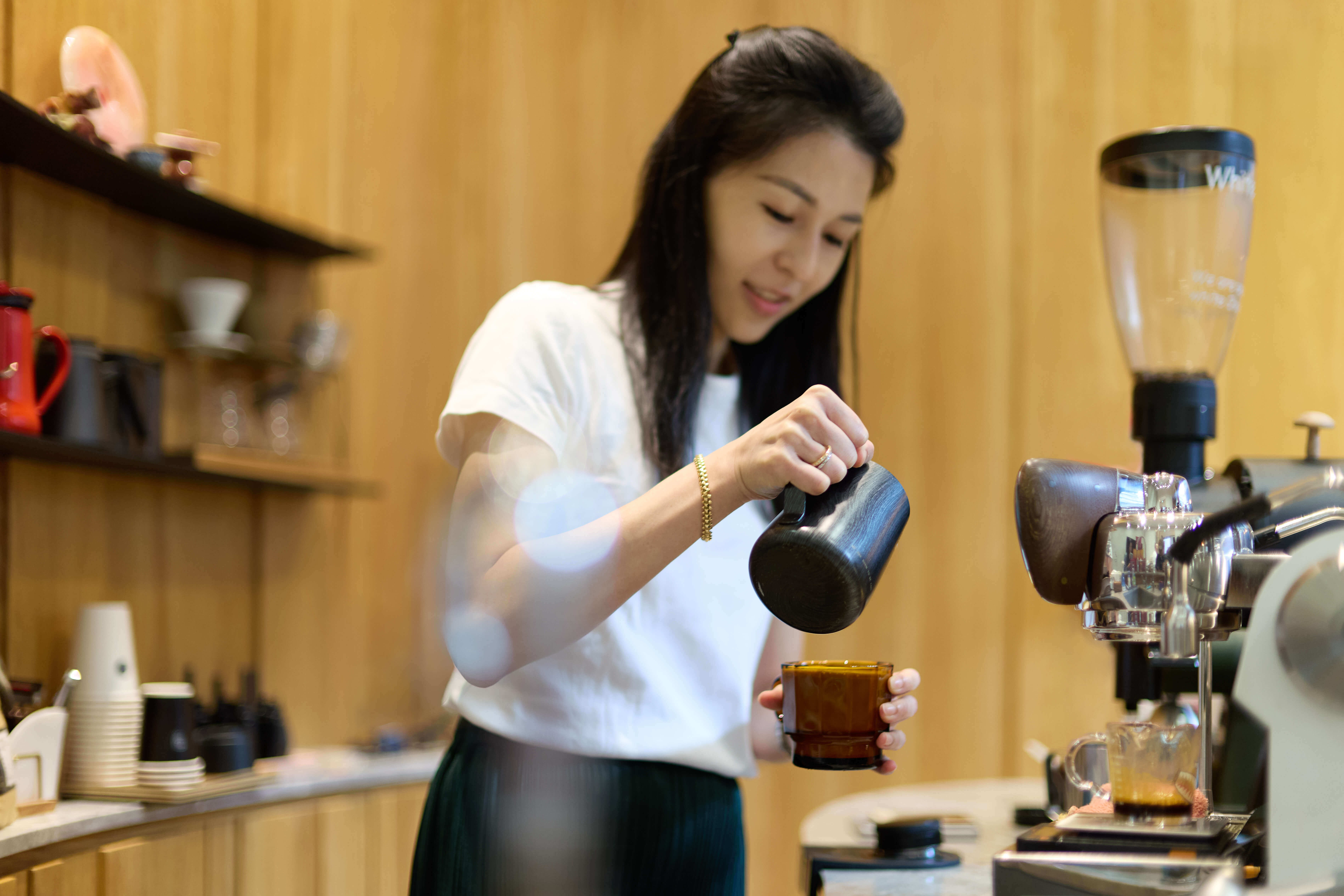 甯寓美學診所為每一位客人提供職人咖啡。
