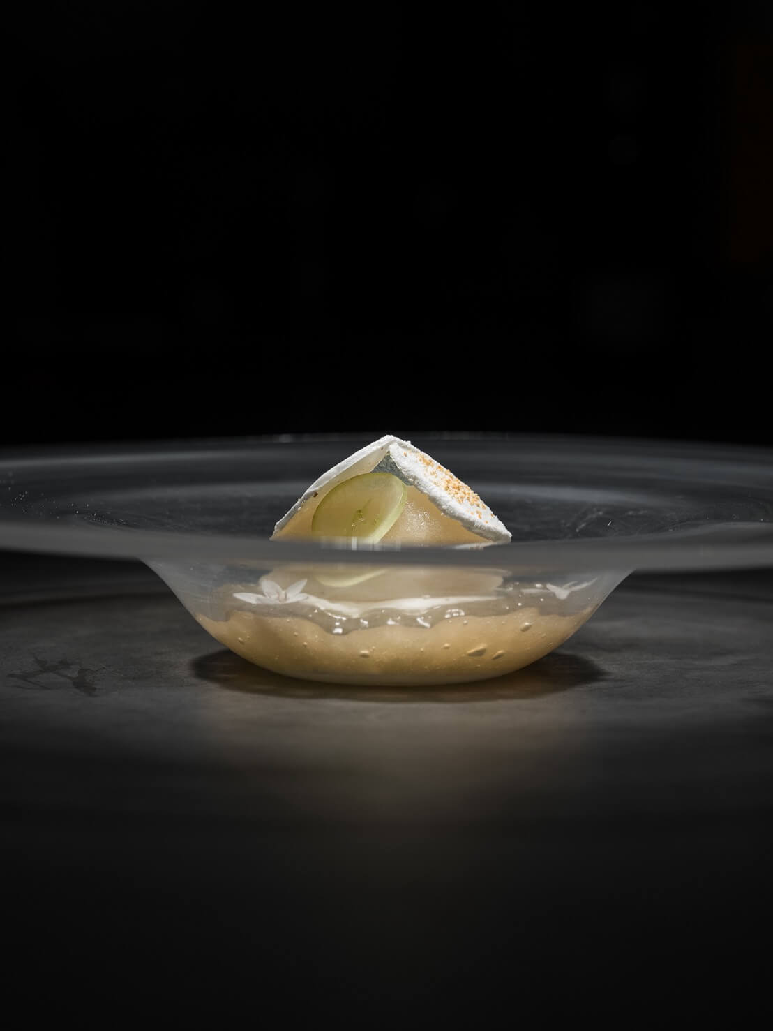 青葡萄/白酒凍/優格柚子。圖片提供：LIN Restaurant