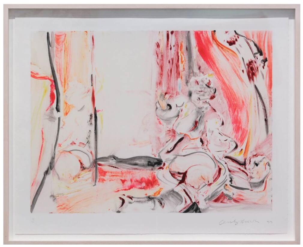 塞西莉·布朗（Cecily Brown）1999 年罕見單刷版畫《Untitled》。