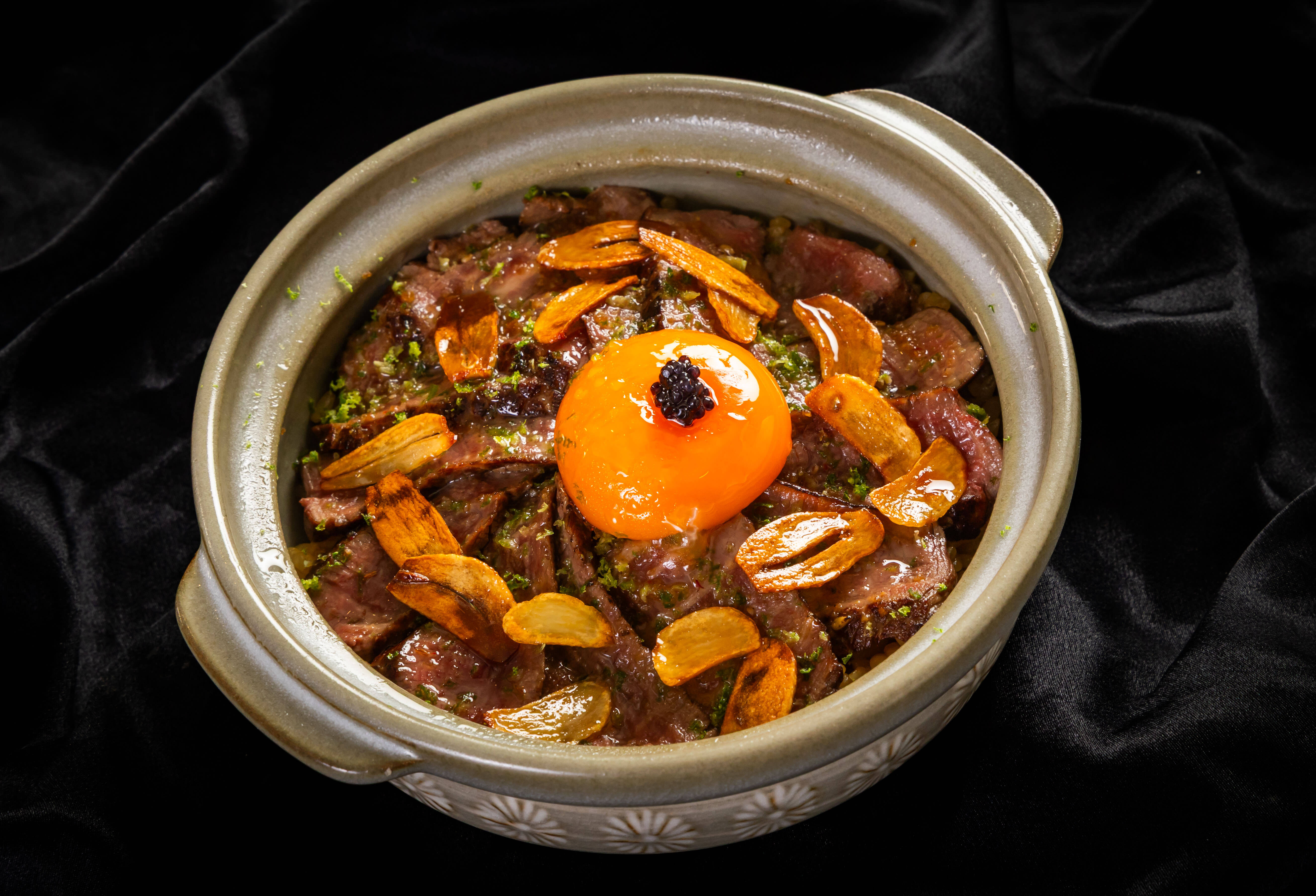 橙香牛粒脆米釜醋飯