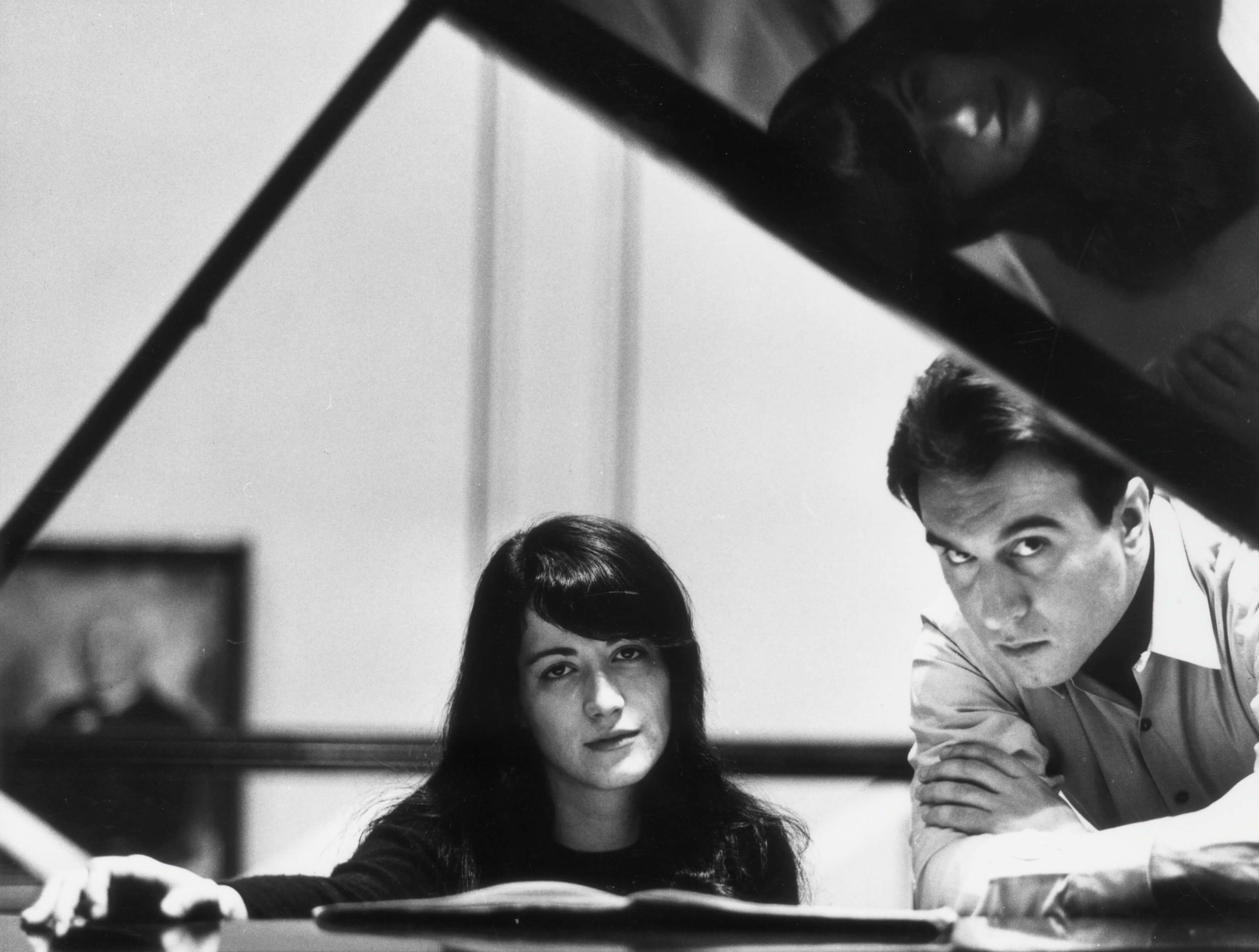 1968年，阿格麗希與阿巴多。（Erich Auerbach／Getty Images）