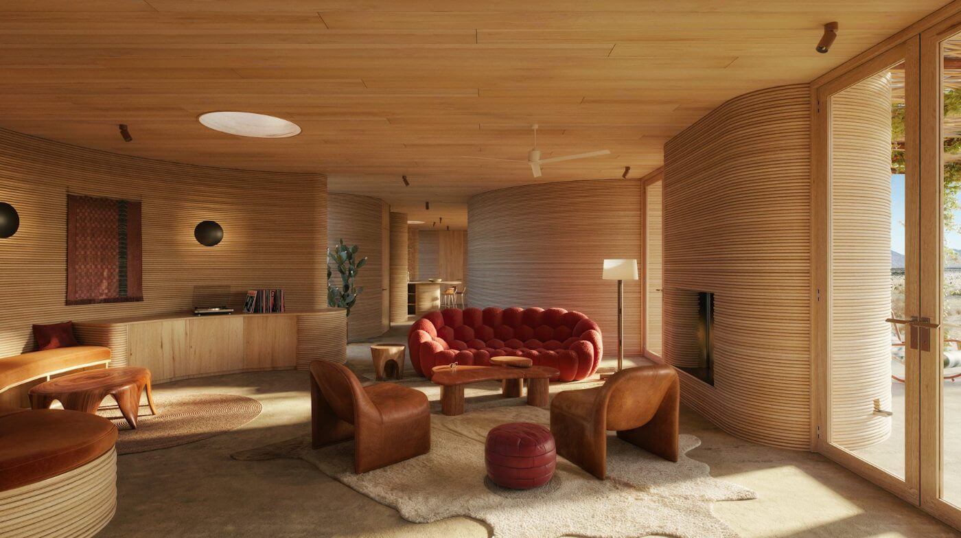 El Cosmico的43間客房預計都由3D列印技術完成。圖片來源｜El Cosmico