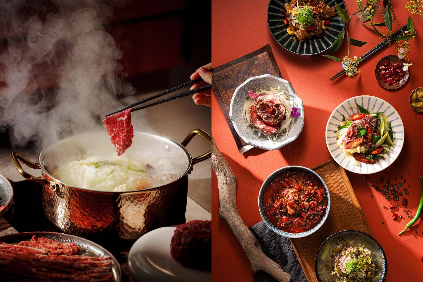 除了提供溫體牛火鍋,也有各式前菜與炒類。(圖/牛琅溫體牛火鍋)