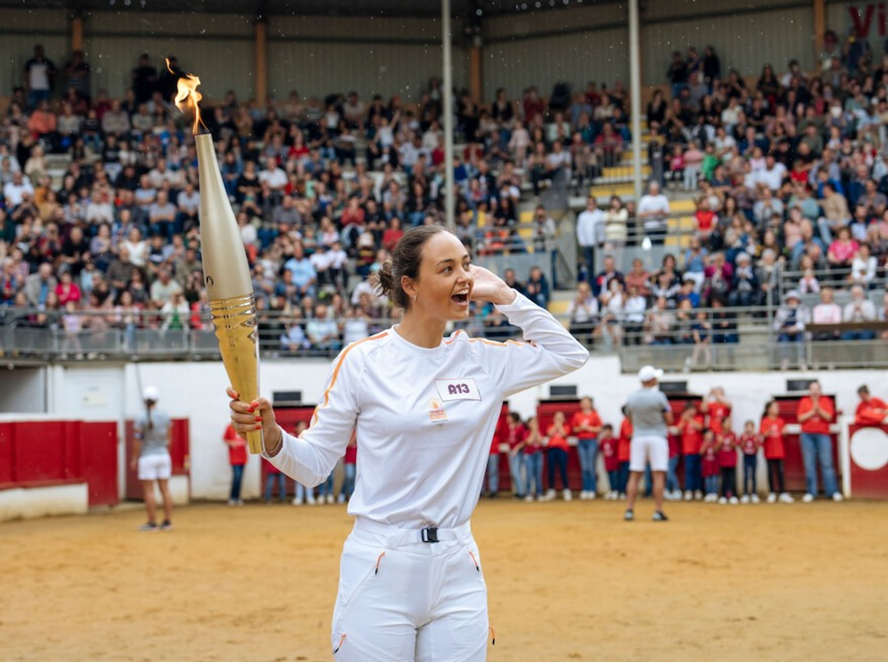 聖火火炬由法國知名設計師設計。（圖／©Paris2024）