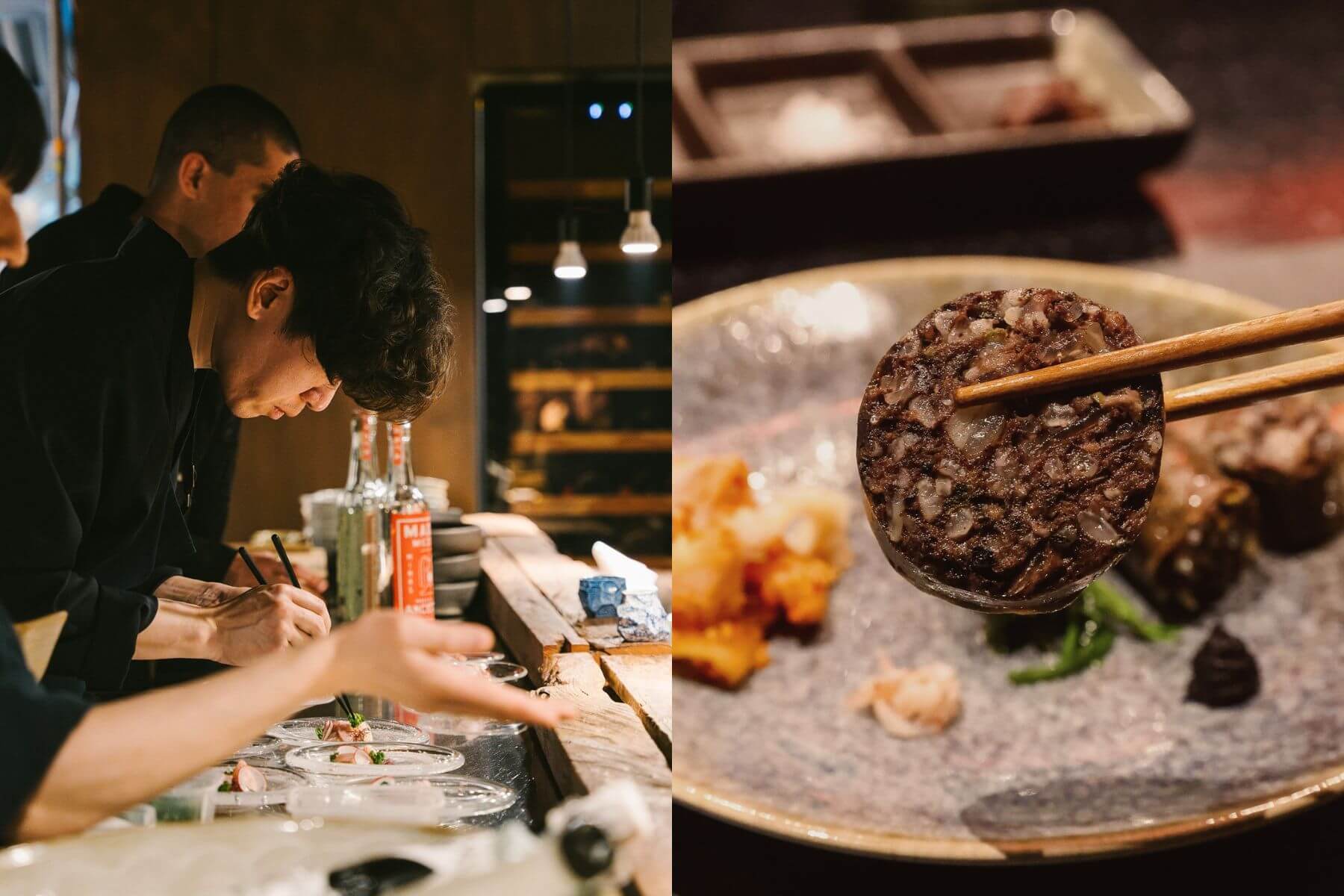 主廚崔地亨的餐廳Lee Buk Bang以「血腸」為題。（圖/Lee Buk Bang IG）