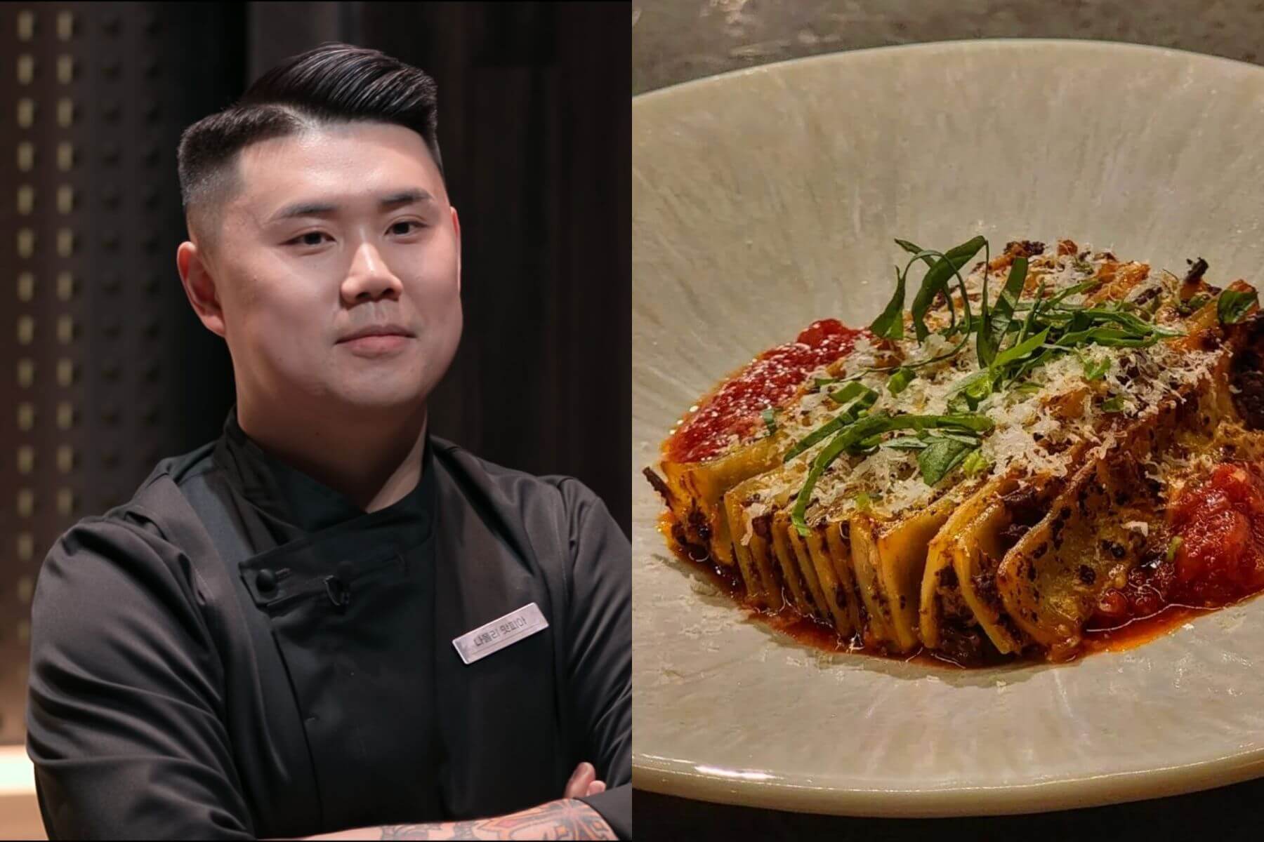 Via Toledo Pasta Bar招牌爺爺的千層麵。（圖/Netflix、Via Toledo Pasta Bar IG）