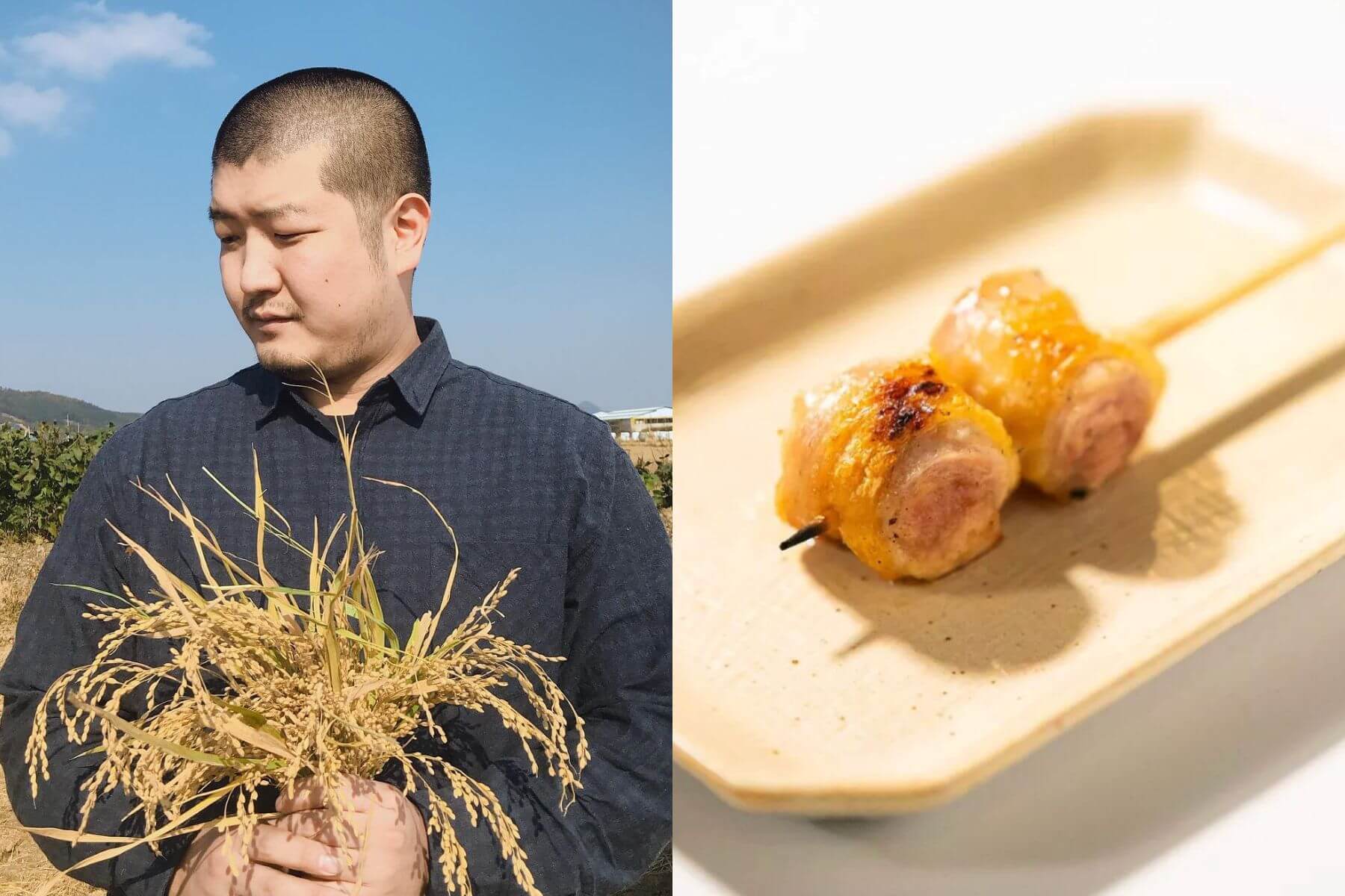 「烤雞串之王」主廚金柄默。（圖/金柄默IG、Michelin Guide）