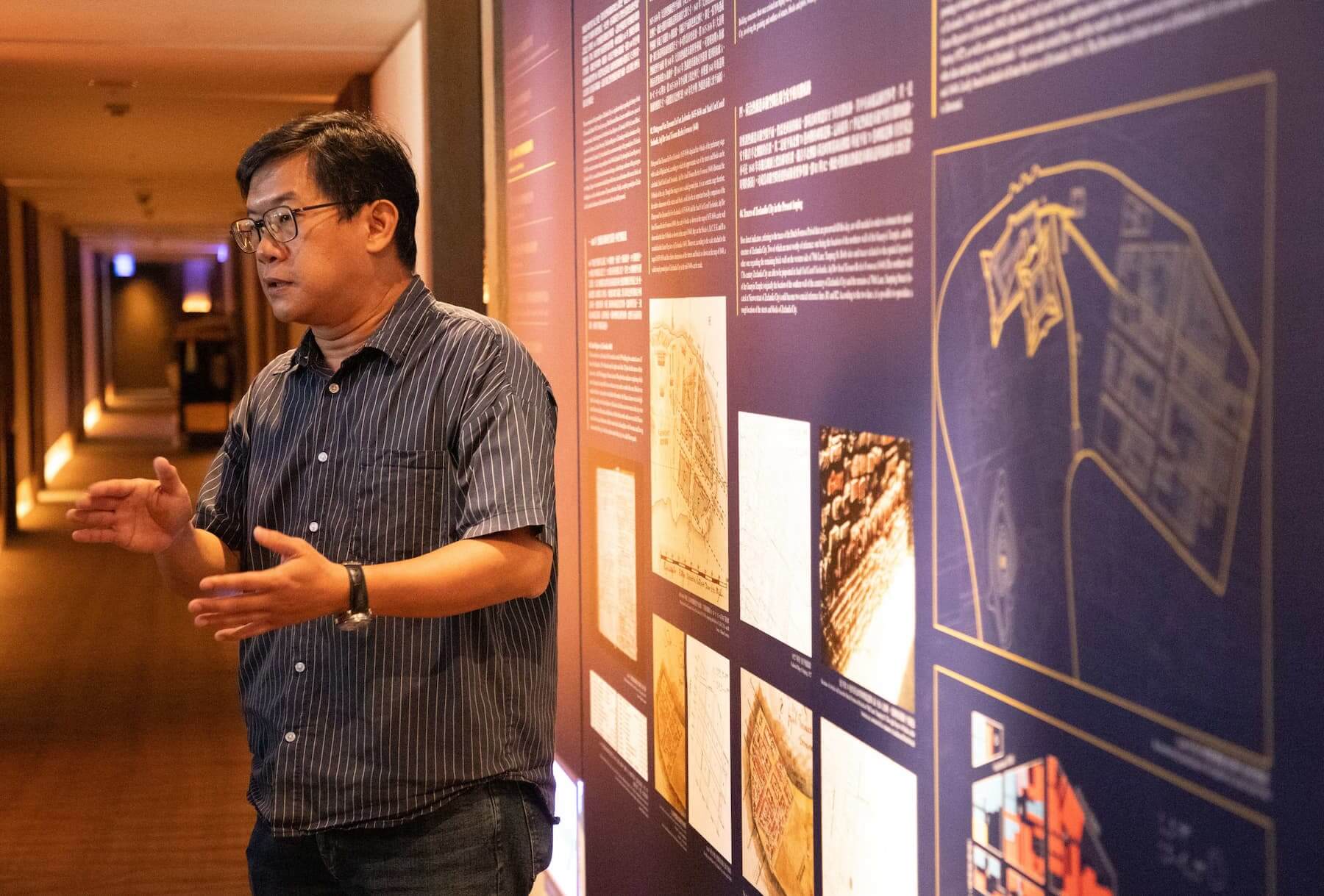 「臺南400」系列導覽也嵌入在住宿樓層的走廊，帶來歷史時光幽情。