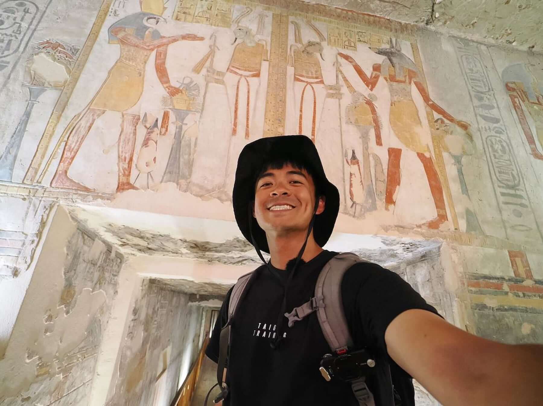 融融於埃及帝王谷。（圖／融融）