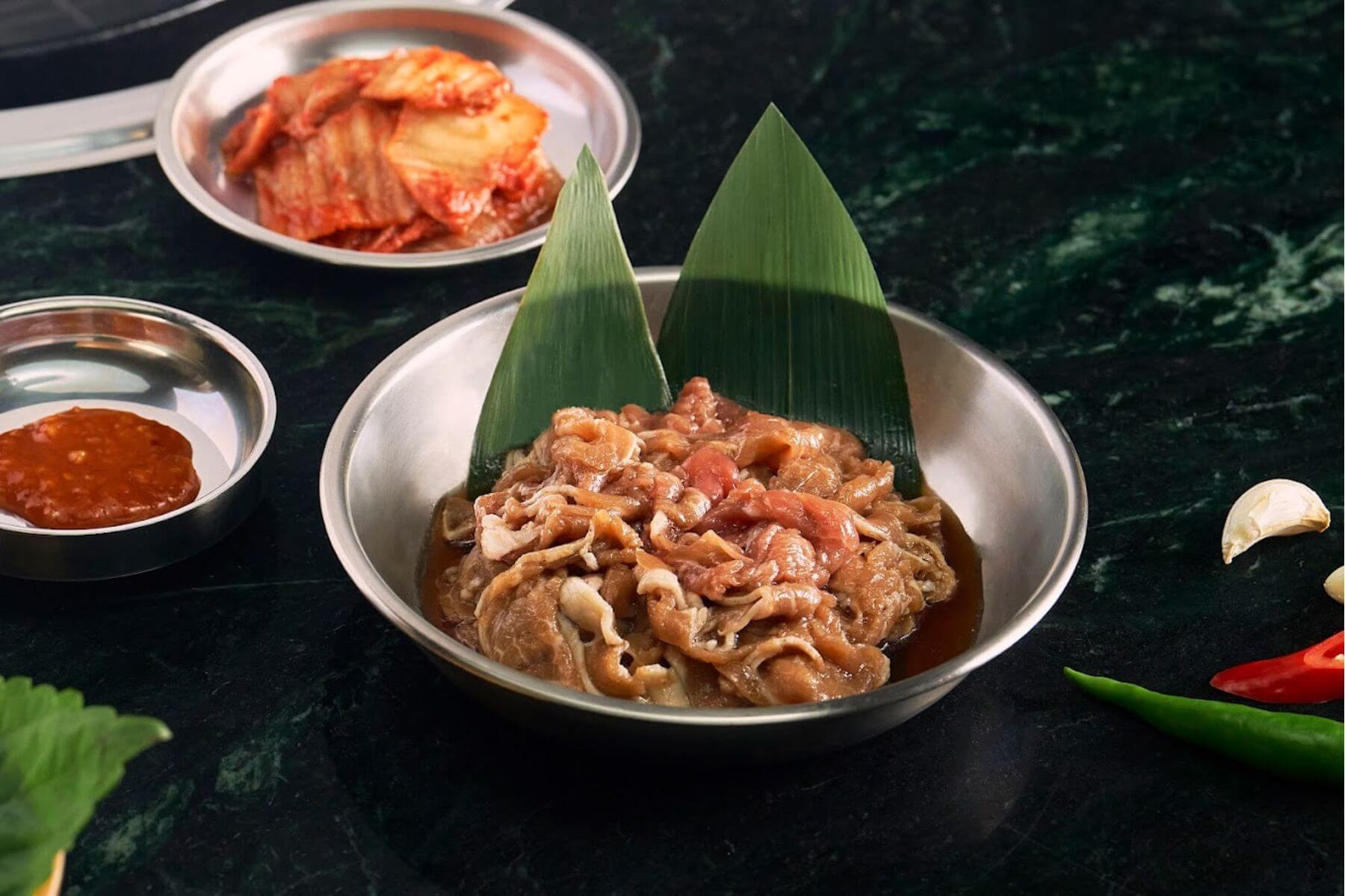 韓江銅盤烤牛肉。（圖片/韓江烤肉 市民總店）