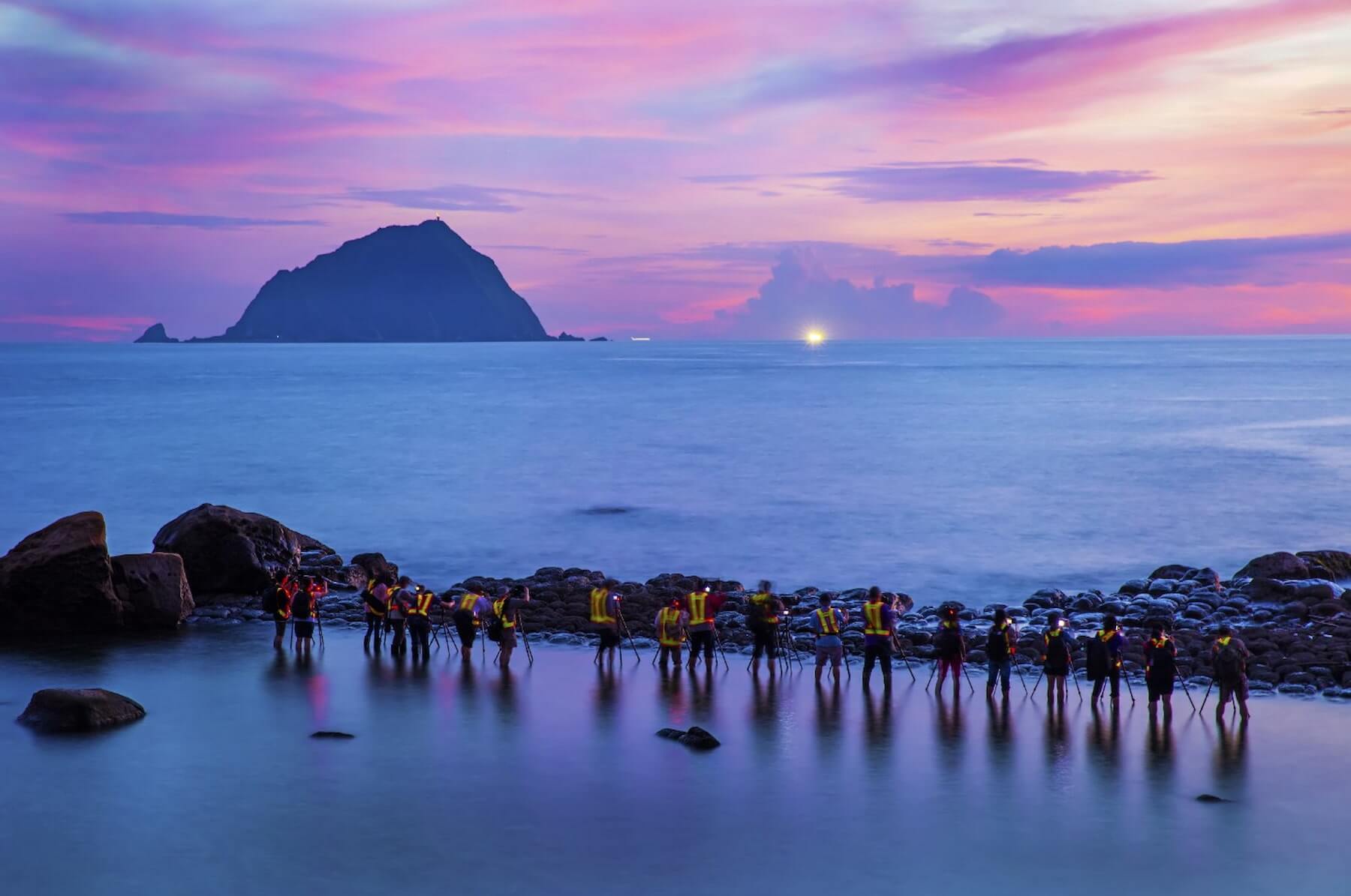 從和平島眺望基隆嶼（圖／基隆市政府－基隆旅遊網Facebook）