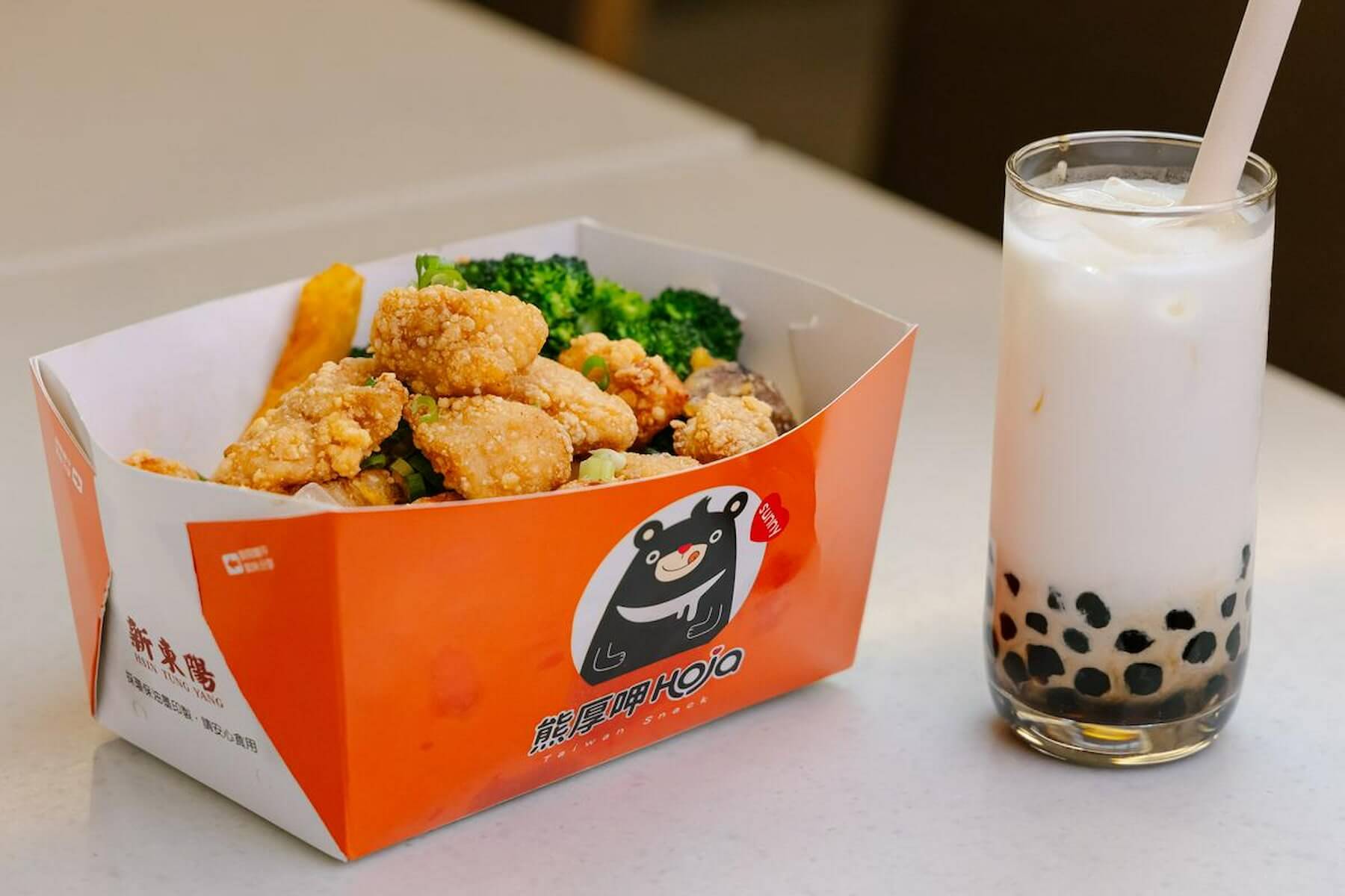 熊厚呷珍珠奶茶（圖片來源／桃園國際機場官方Facebook）