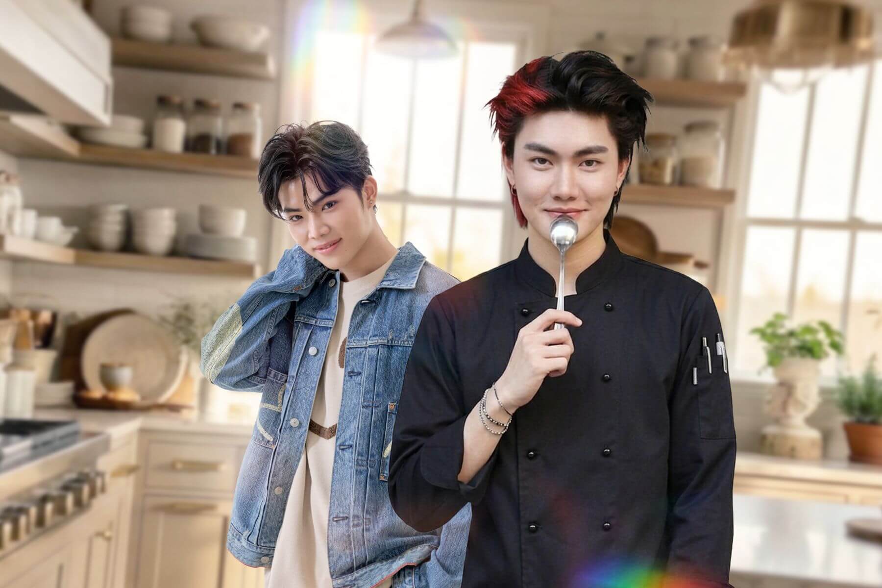 BL泰劇《Taste of Love》主演（右起）YourMOOD、Best首度合體挑戰綜藝料理競賽