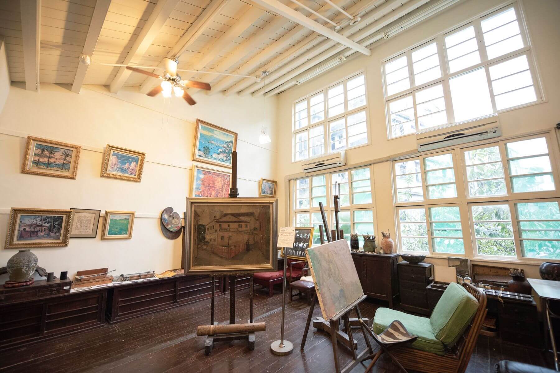 楊三郎的畫室。（圖/楊三郎美術館）