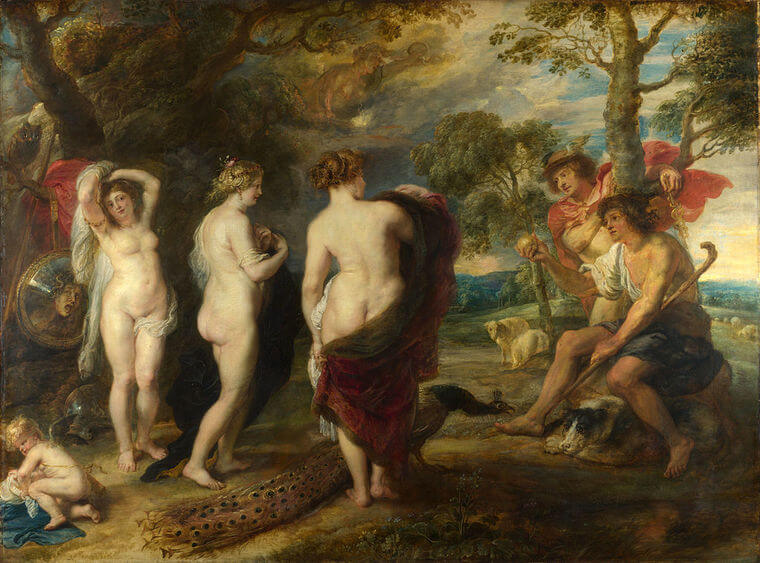 The Judgement of Paris - Peter Paul Rubens (1577 - 1640) - PD-art-100