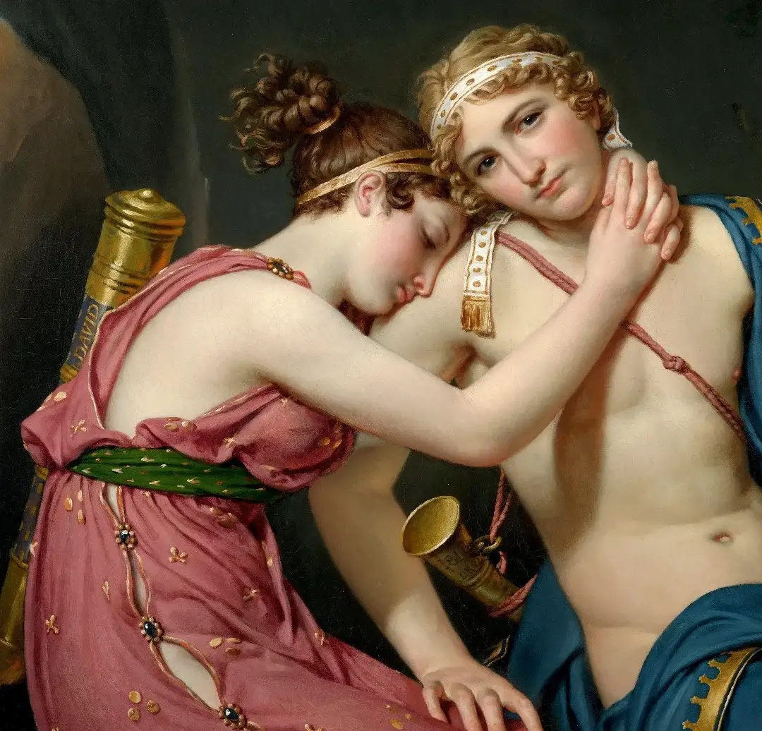 Jacques-Louis David, The Farewell of Telemachus and Eucharis, 1818.