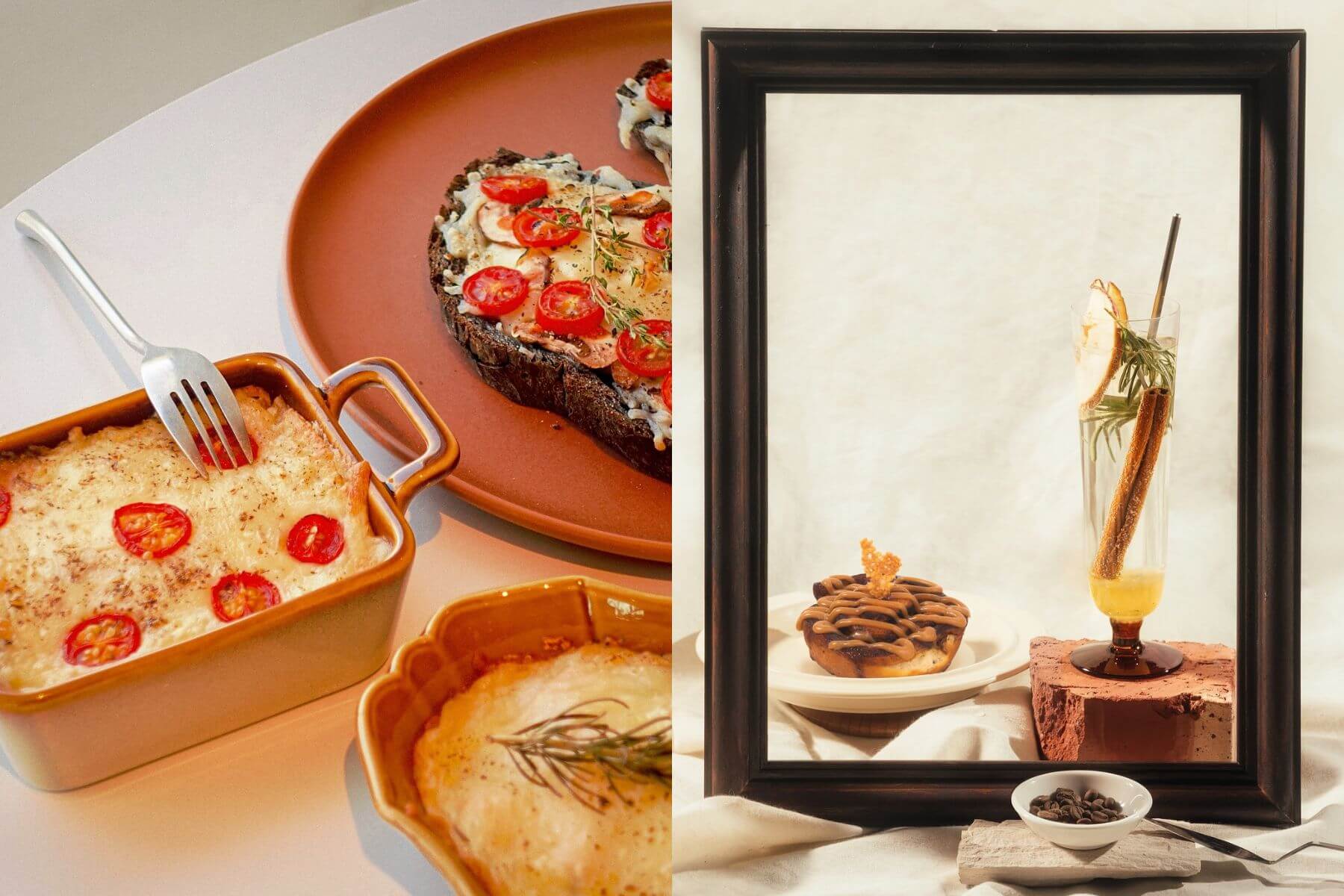 臺南市美術館的褐umber主打暖色系餐食。（圖/褐 umber）