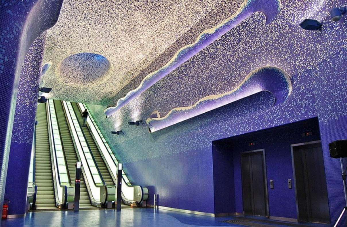 義大利拿坡里Toledo地鐵站。（圖／維基百科）