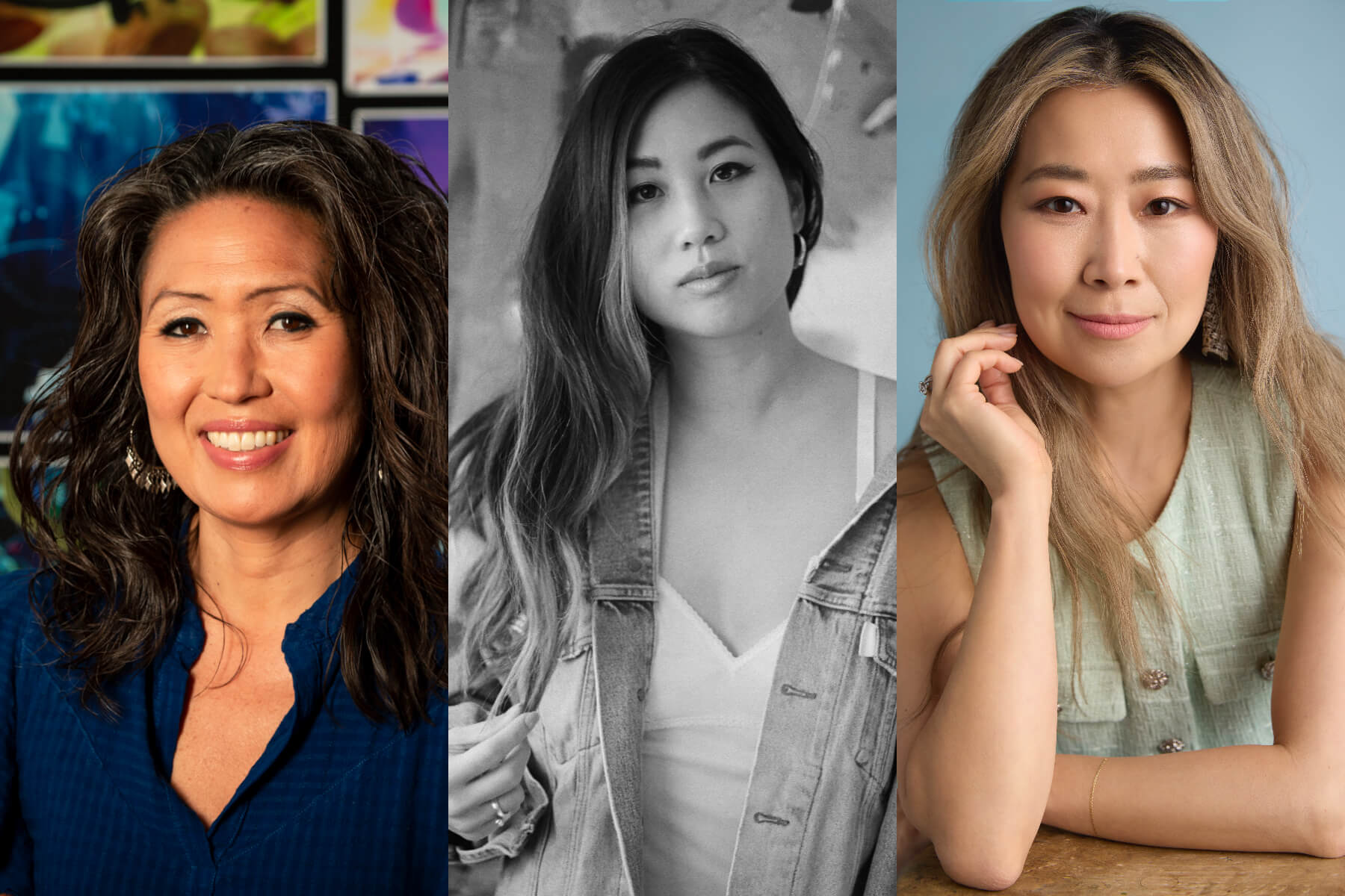 左/ 製作人 Michelle Wong 中/ REI AMI 經紀團隊 Jaded 創辦人 Cathleen Cher 右/導演 Maggie Kang