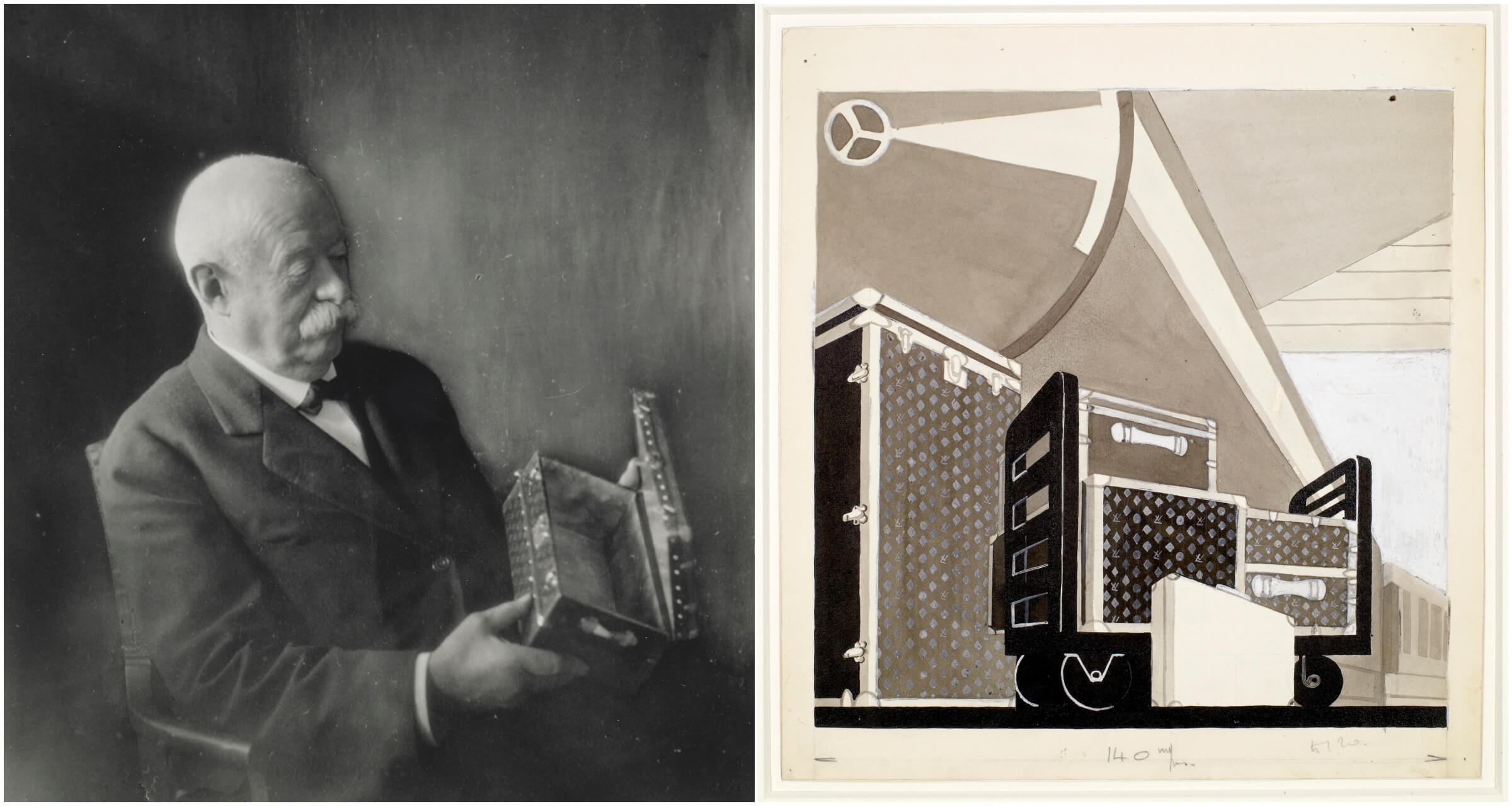 喬治威登（左圖）