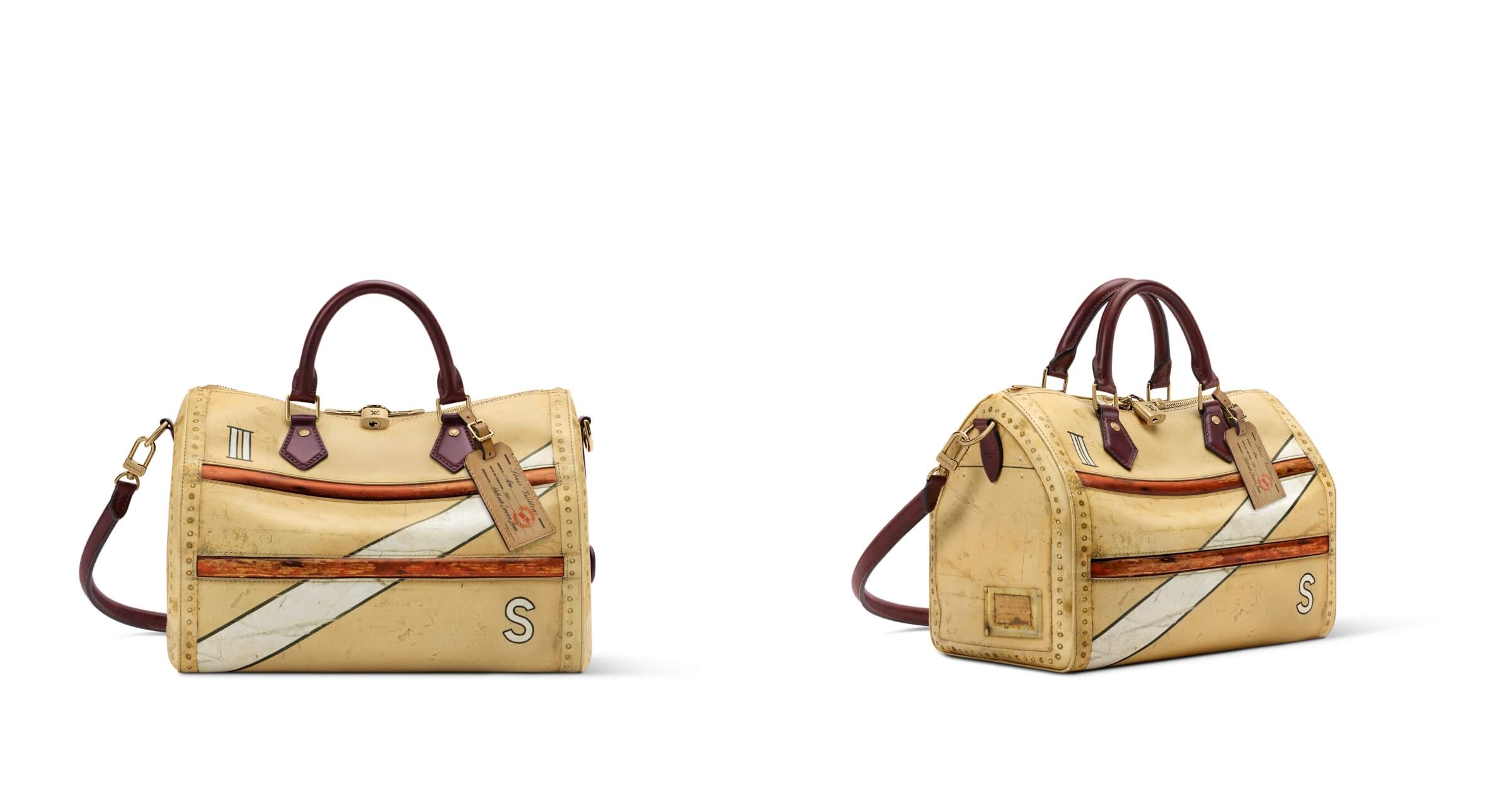 Time Trunk系列以錯視印花重現古董旅行箱的外觀與質感。