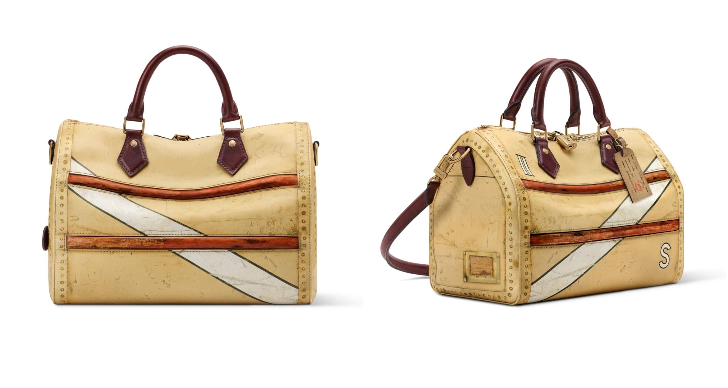 Time Trunk系列以錯視印花重現古董旅行箱的外觀與質感。