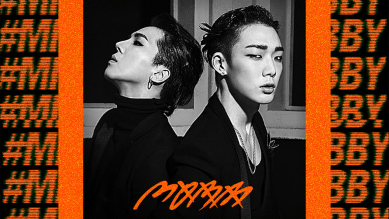 Mino（左）、Bobby（右）合組的限定團體MOBB。 