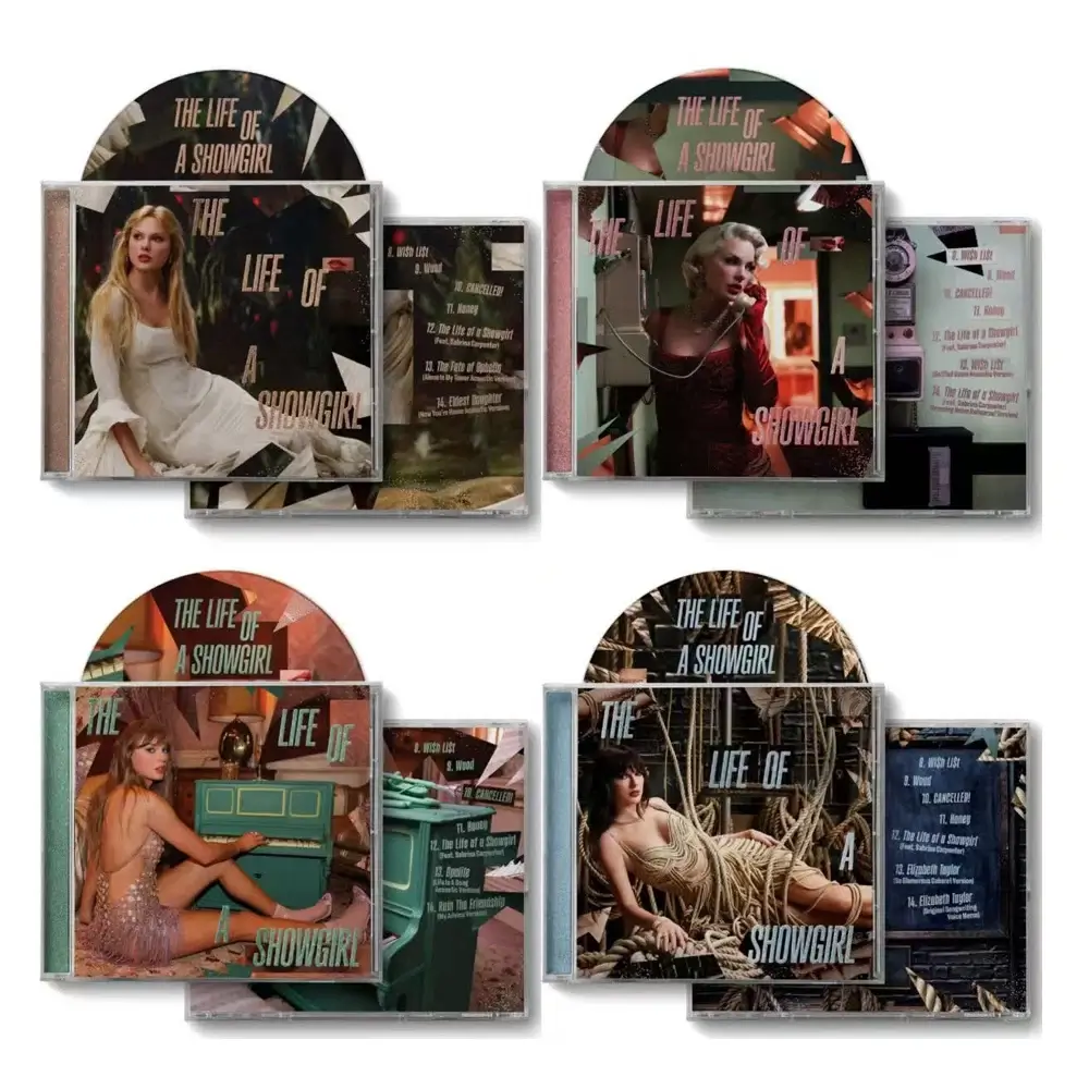 泰勒絲專輯《The Life of a Showgirl》4 CD 典藏套裝。