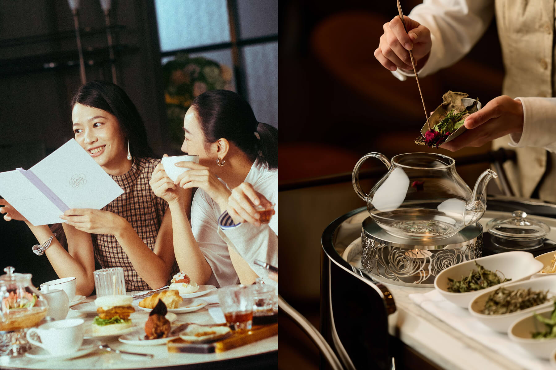 《Thea Lounge初卉》以花卉與茶飲為靈感，打造日茶夜酒的當代大廳交誼空間