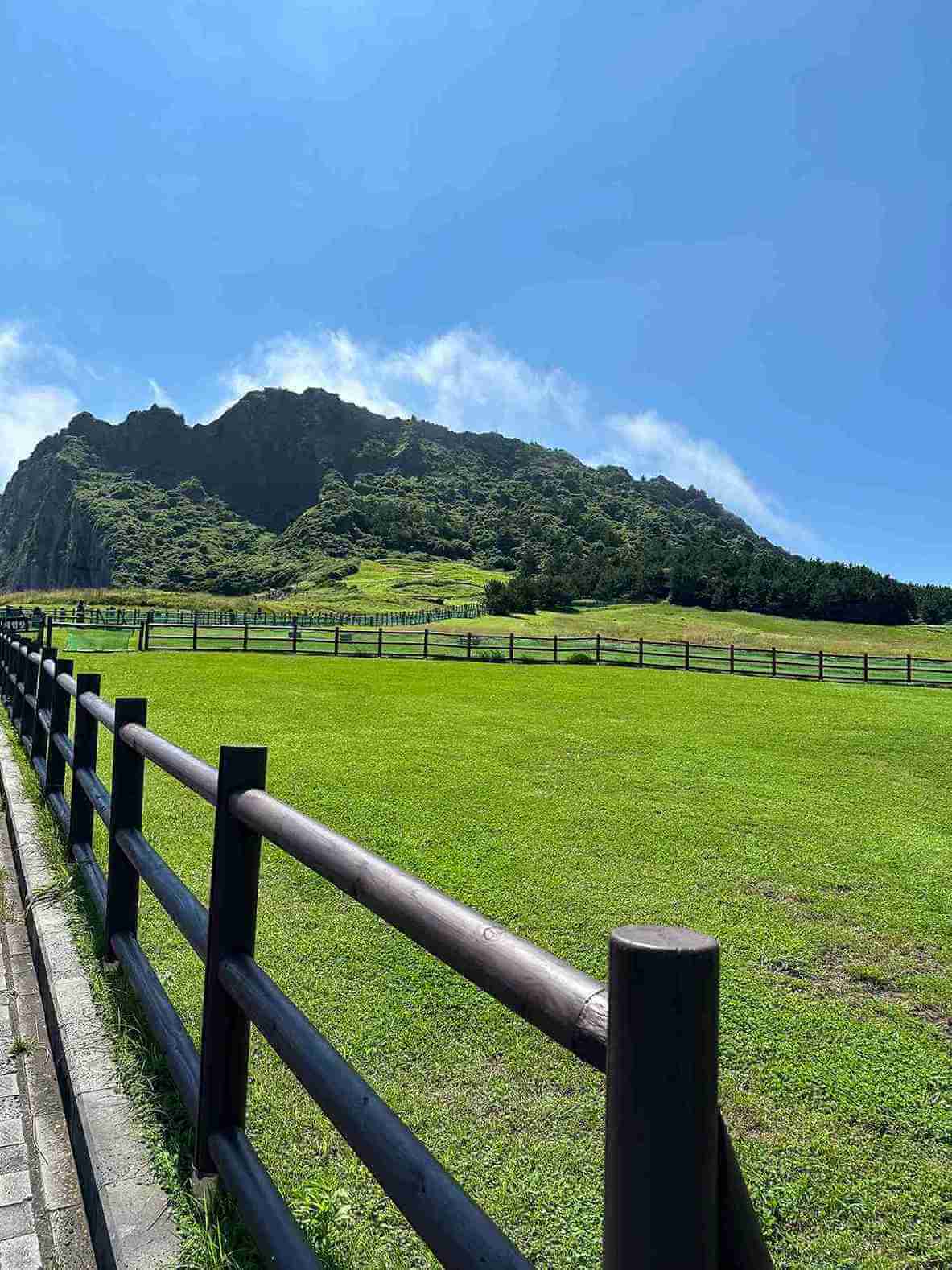 位於濟州島最東端的世界遺產「城山日出峰」也廣受關注，有旅客形容這裡「地形壯觀，更可以爬到火山口頂端，眺望浩瀚的地平線」。（圖／欣傳媒資料庫）