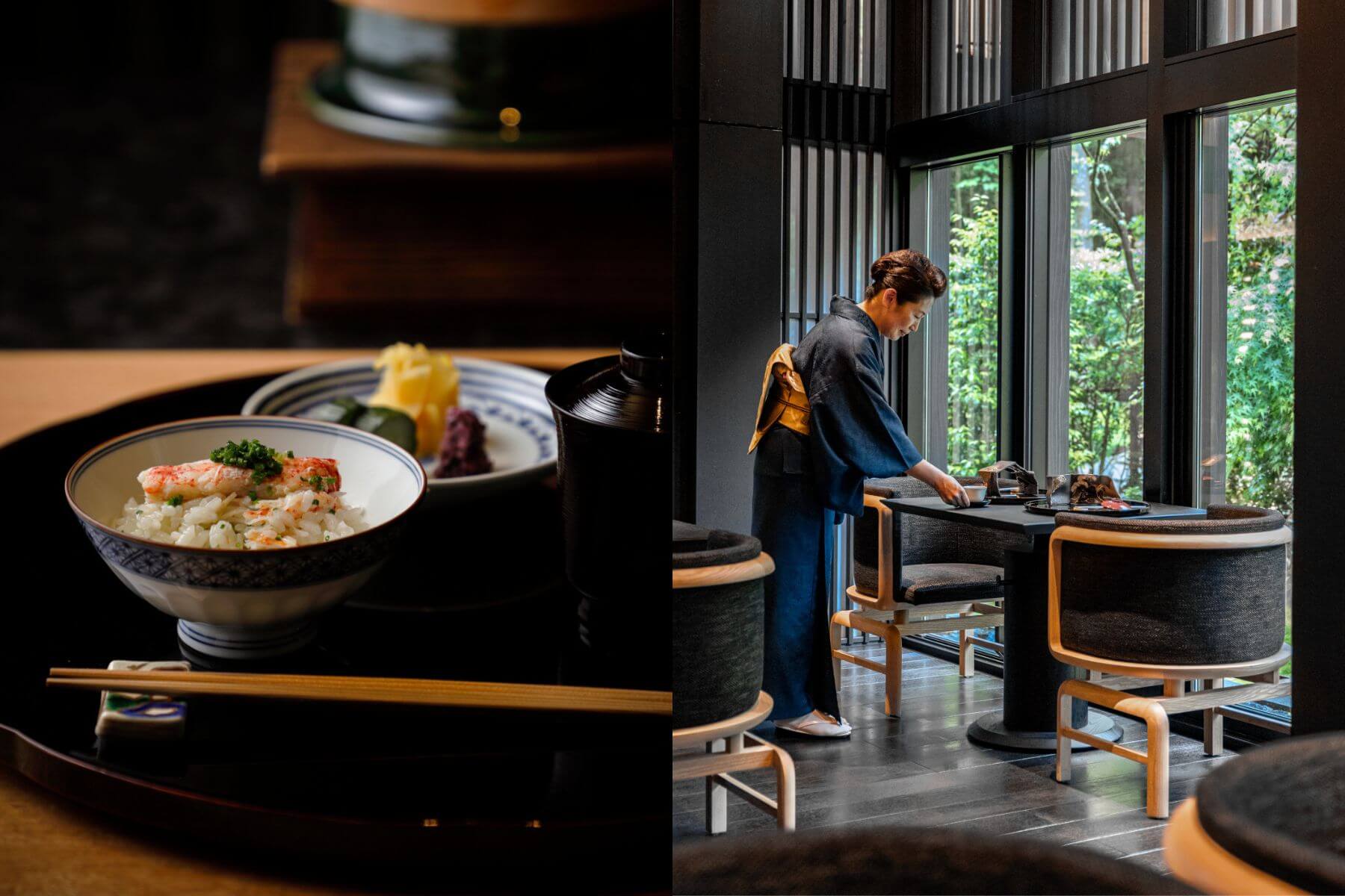 京都安縵極為著名的日式懷石料理餐廳鷹庵（Taka-An）。