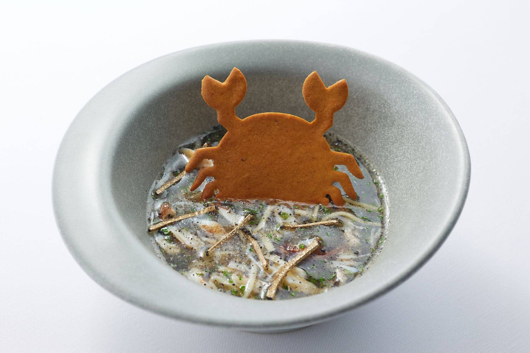 秋蟹黑松露牛肝菌茶碗蒸。