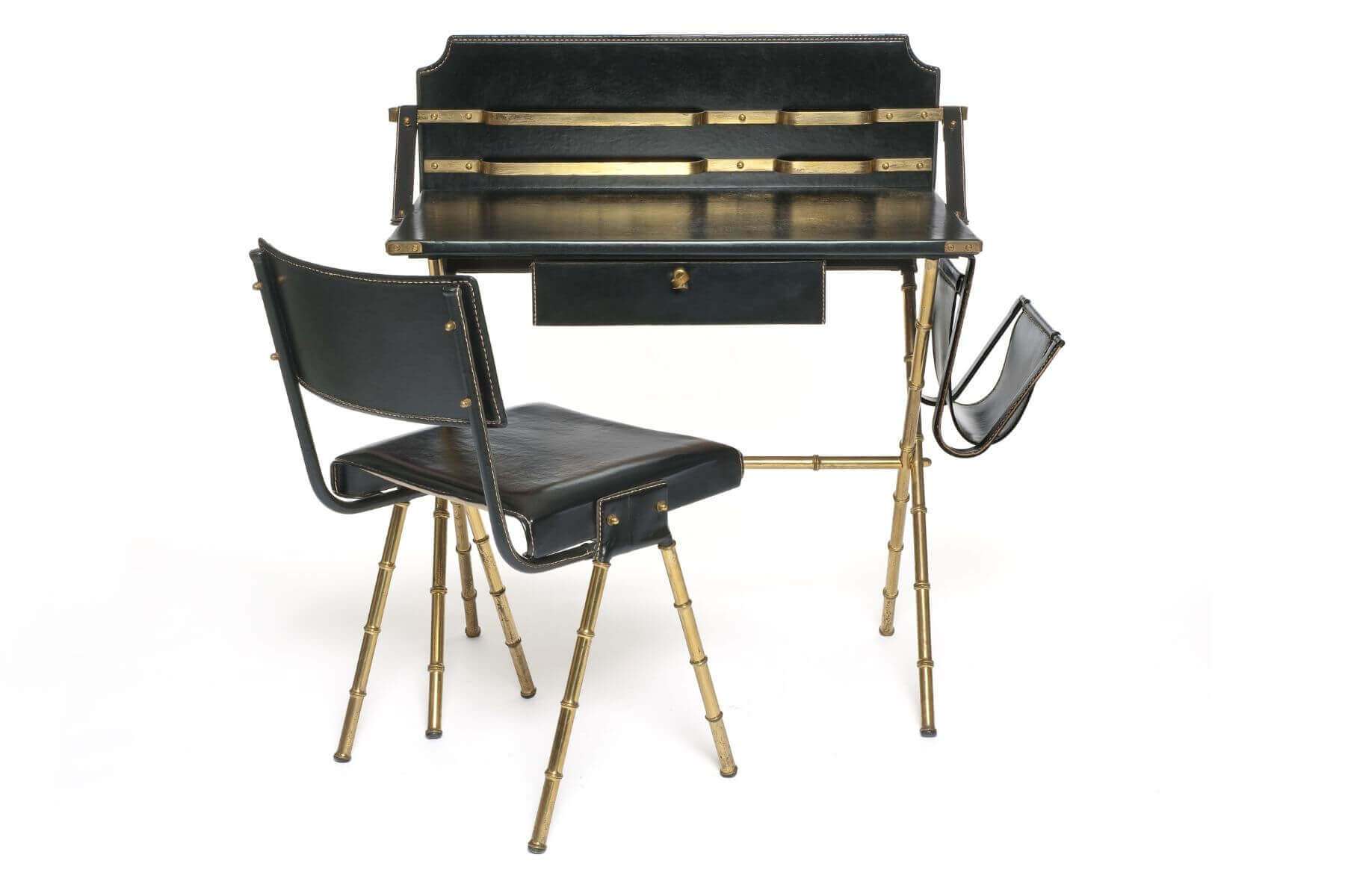 1935 年，Van Cleef & Arpels Collection  文件櫃與座椅成套的辦公桌，約1950 年，巴黎裝飾藝術博物館