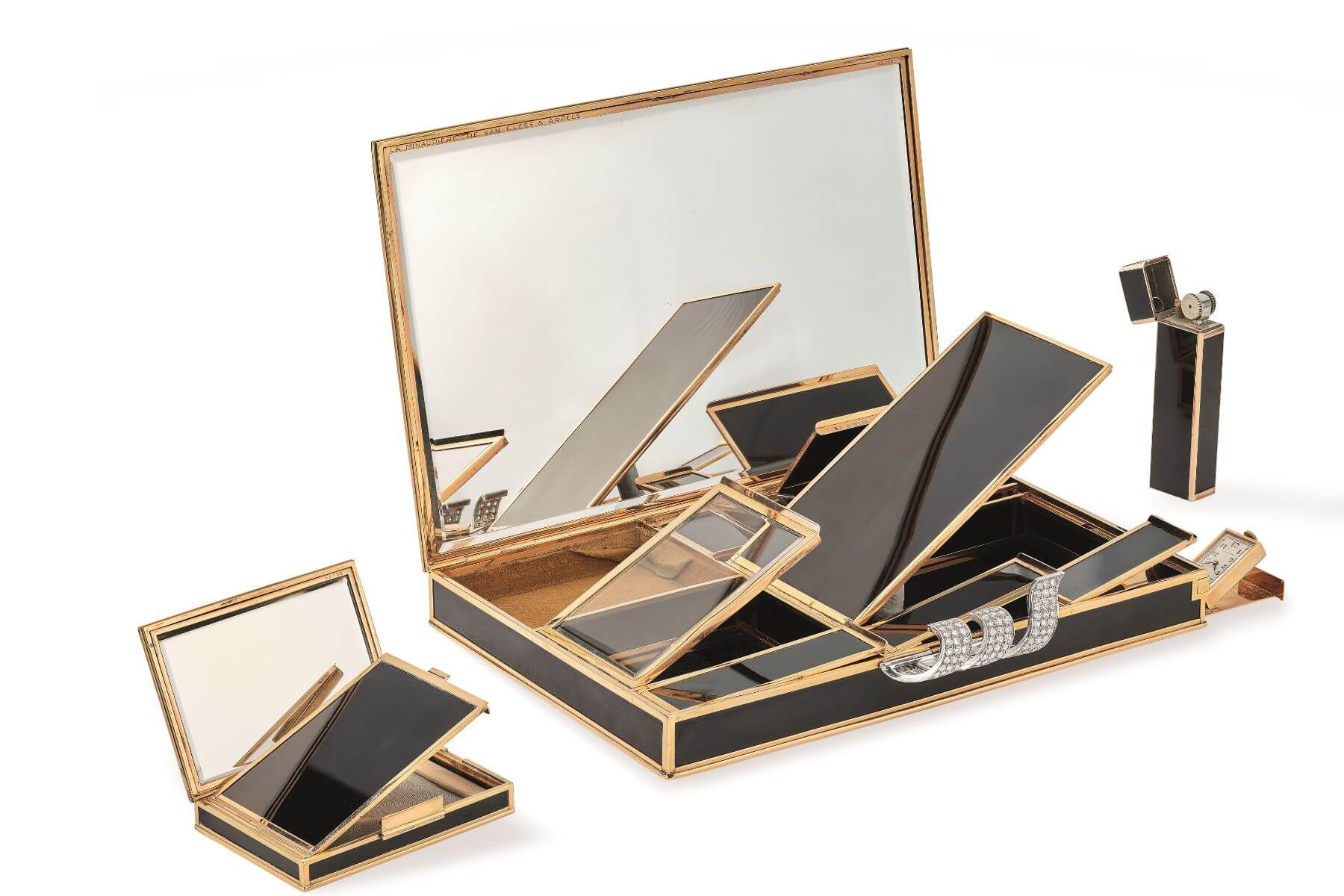 Curl百寶匣（Minaudière），1935年。Van Cleef & Arpels。
